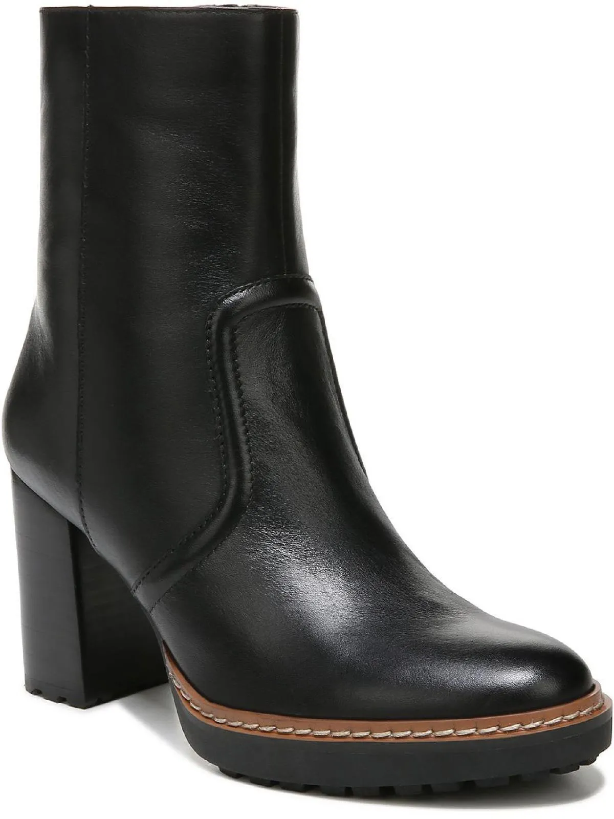 Catie Womens Leather Heels Mid-Calf Boots