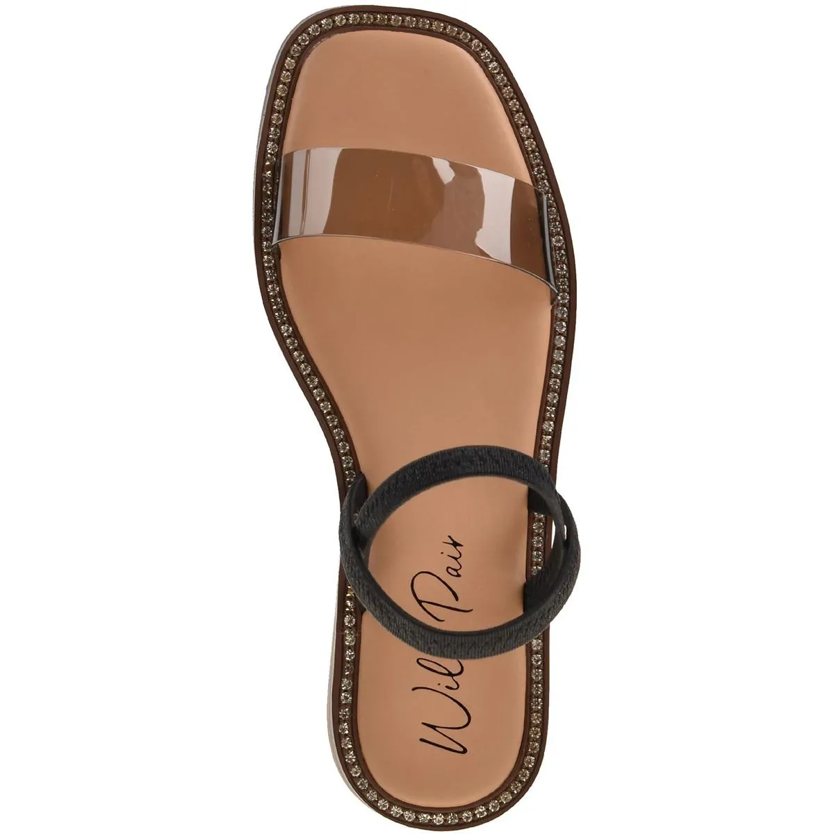 Celest Womens Embellished Open Toe Slingback Sandals
