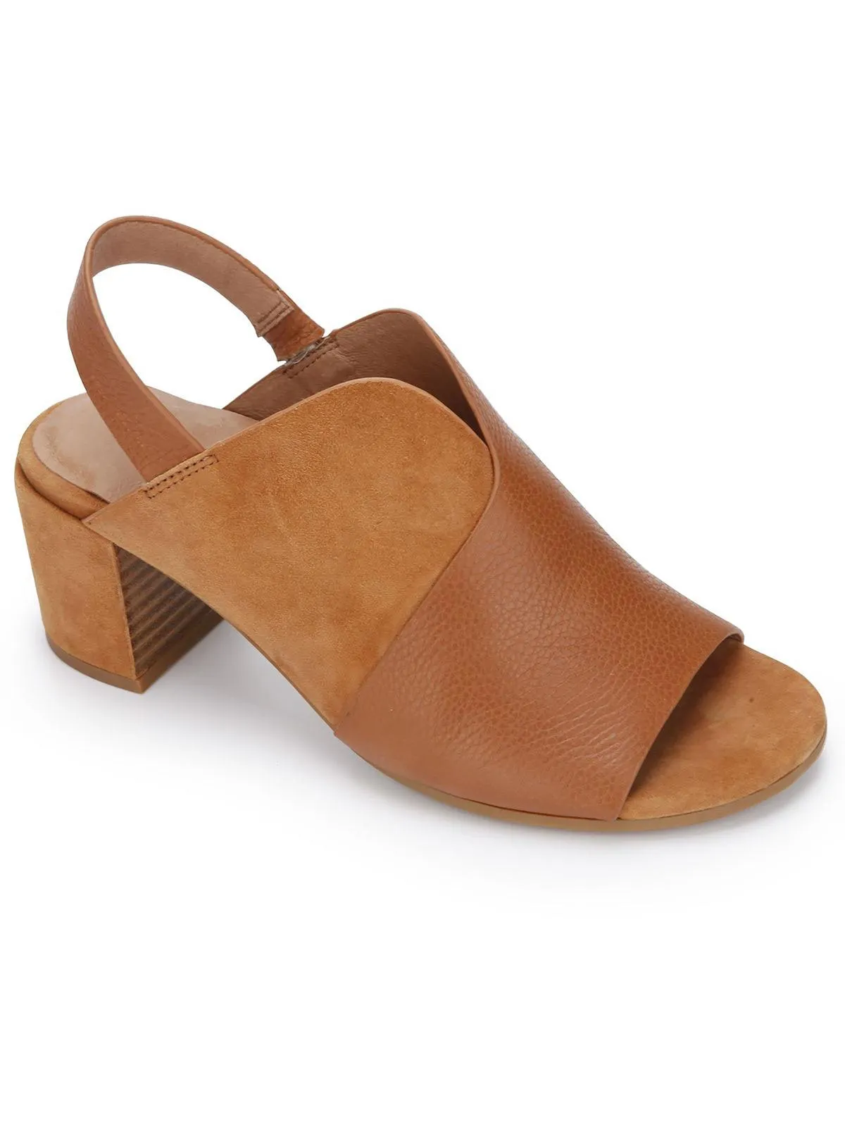 Charlene Hooded Womens Leather Peep Toe Heel Sandals