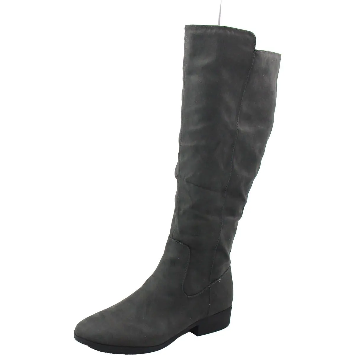 Charmanee Womens Faux Suede Riding Knee-High Boots