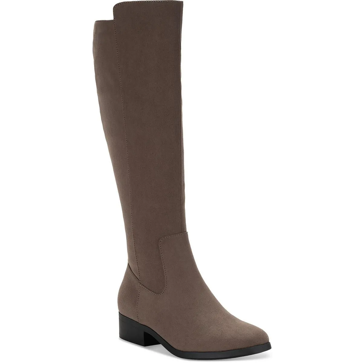 Charmanee Womens Faux Suede Riding Knee-High Boots