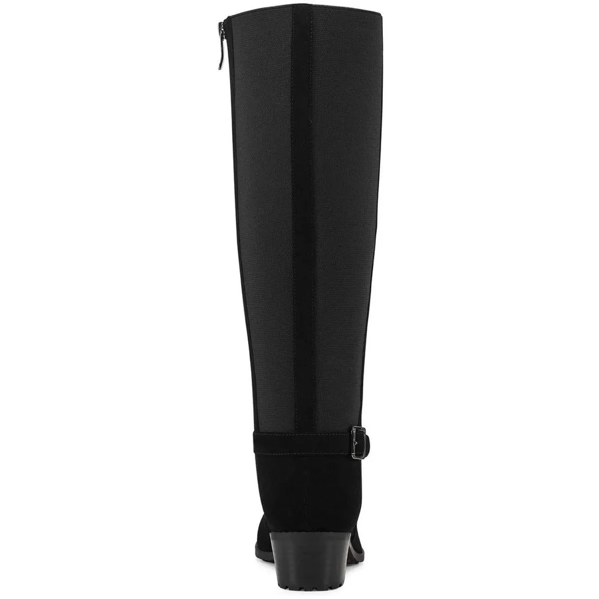 Chaza Womens Wide Calf Leather Knee-High Boots