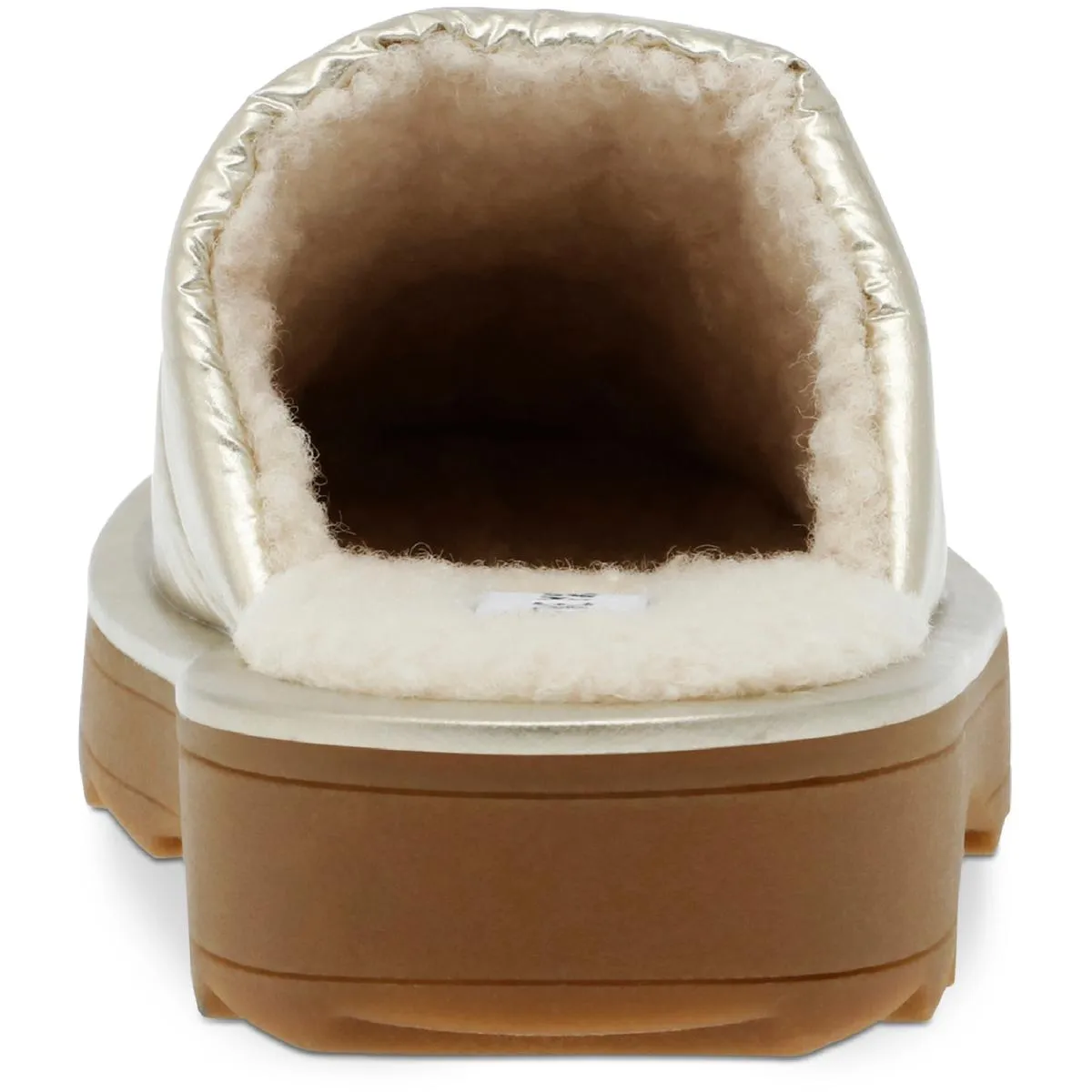 Chex Womens Quilted Faux Fur Lined Slide Slippers