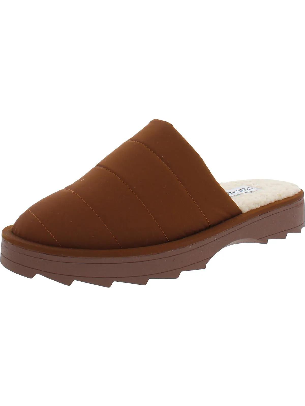 Chex Womens Quilted Faux Fur Lined Slide Slippers