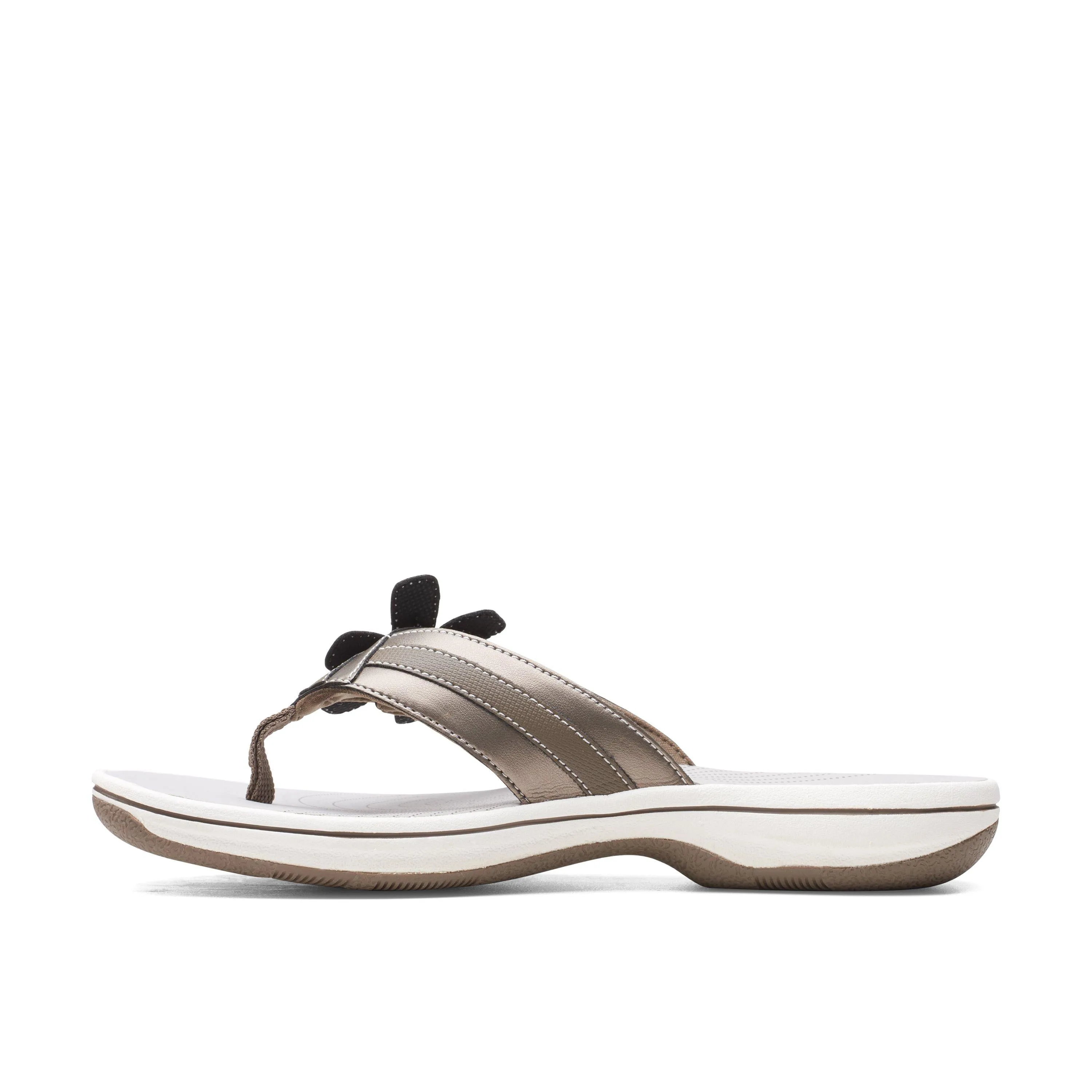 Clarks Brinkley Flora in Metallic Synthetic