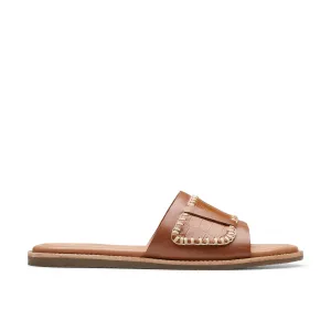 Clarks Maritime Mule in Brown Leather