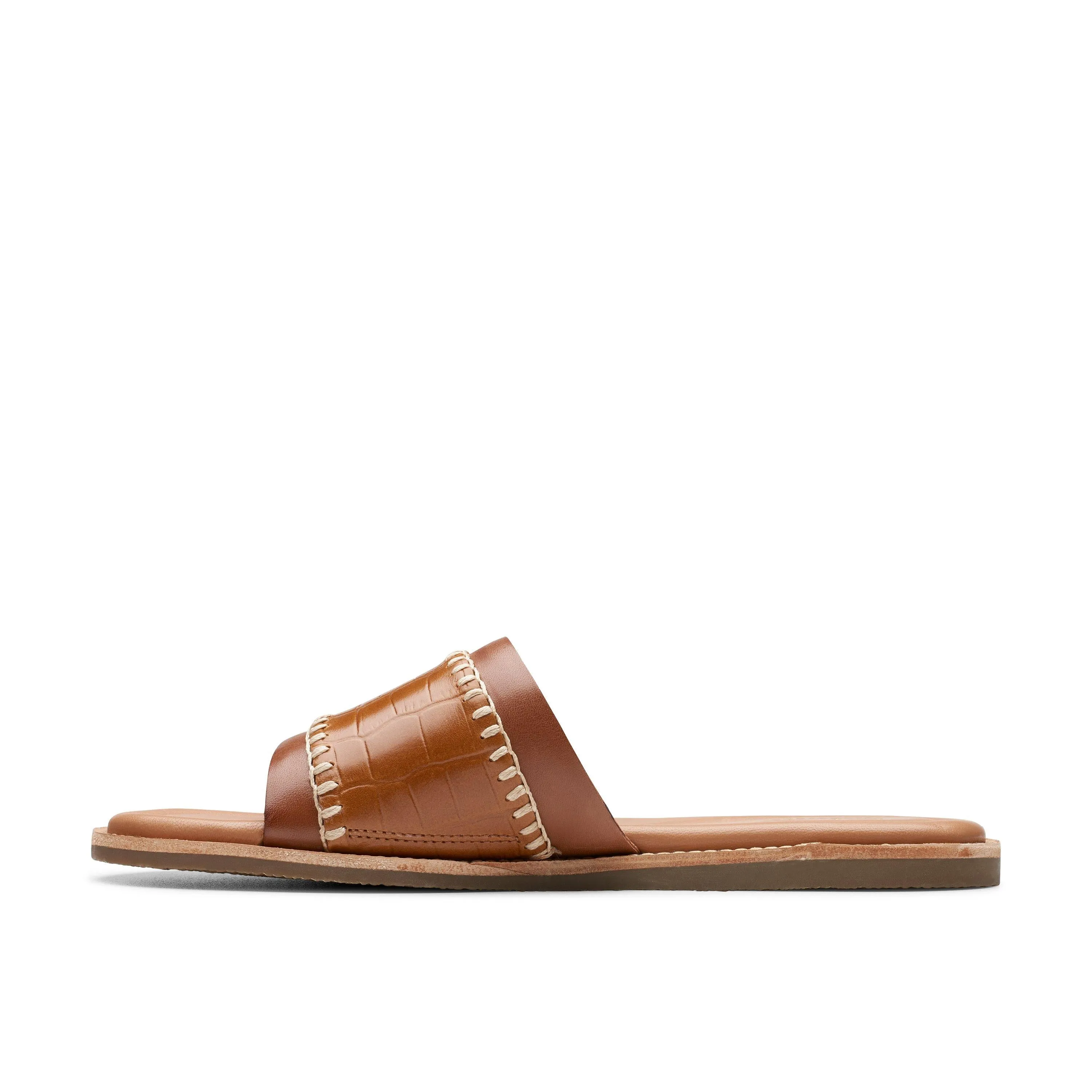 Clarks Maritime Mule in Brown Leather