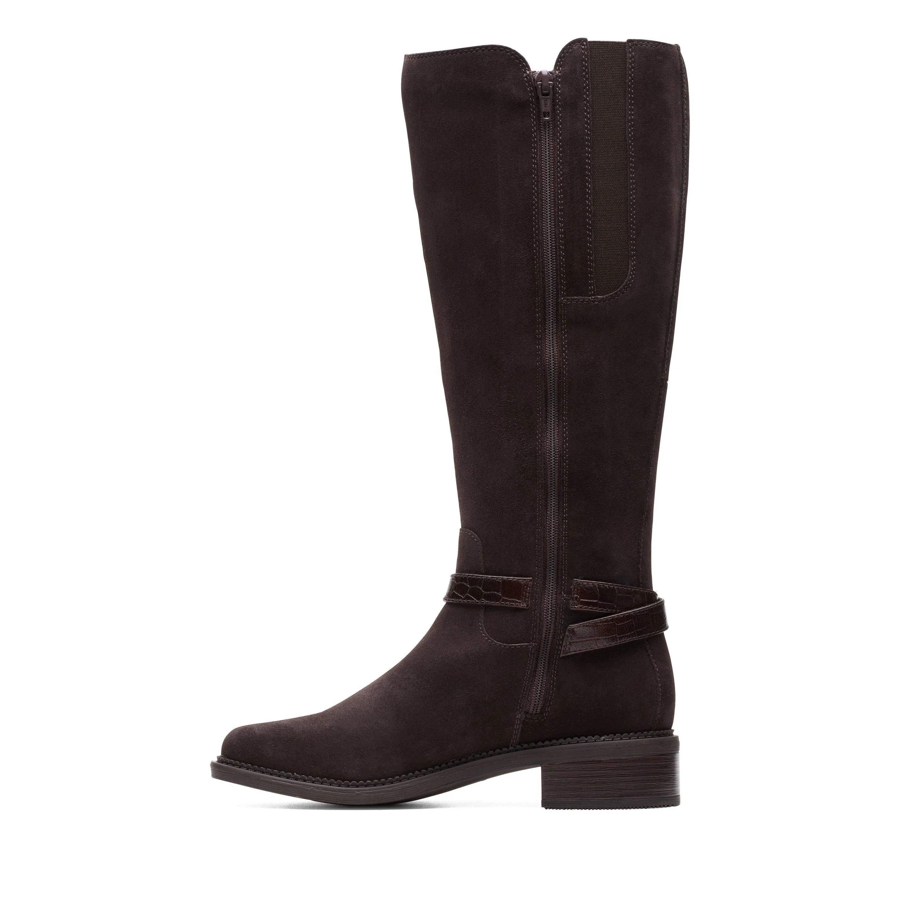 Clarks Maye Aster in Brown Suede