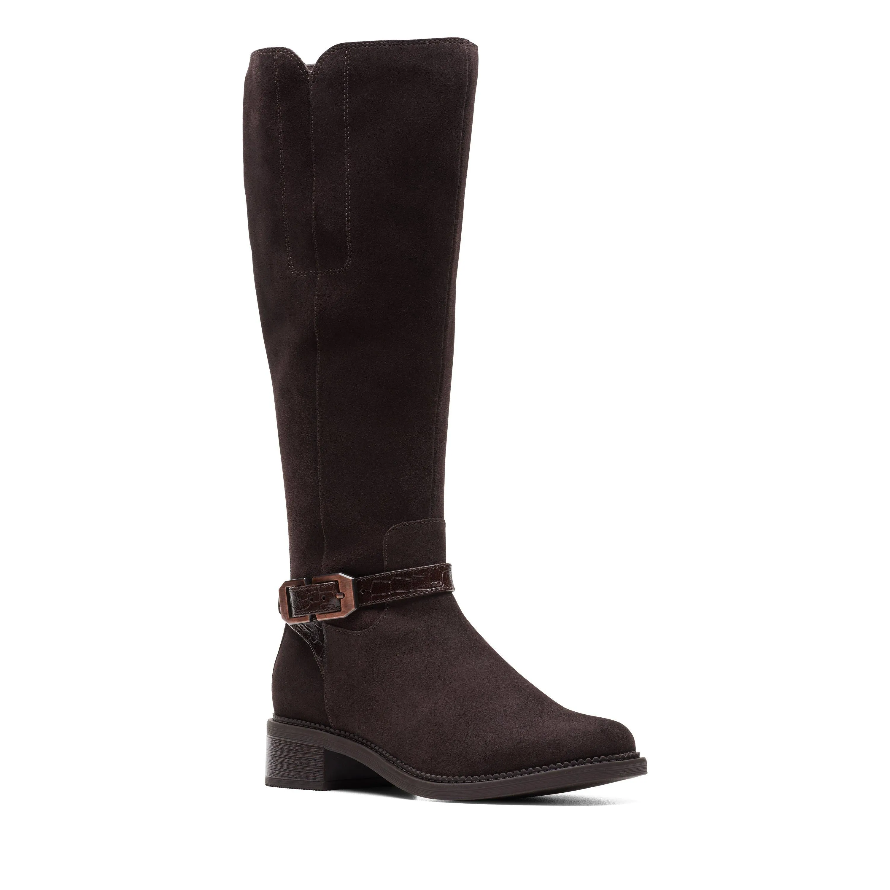 Clarks Maye Aster in Brown Suede