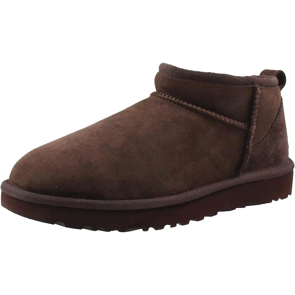 Classic Ultra Mini Womens Suede Ankle Bootie Slippers