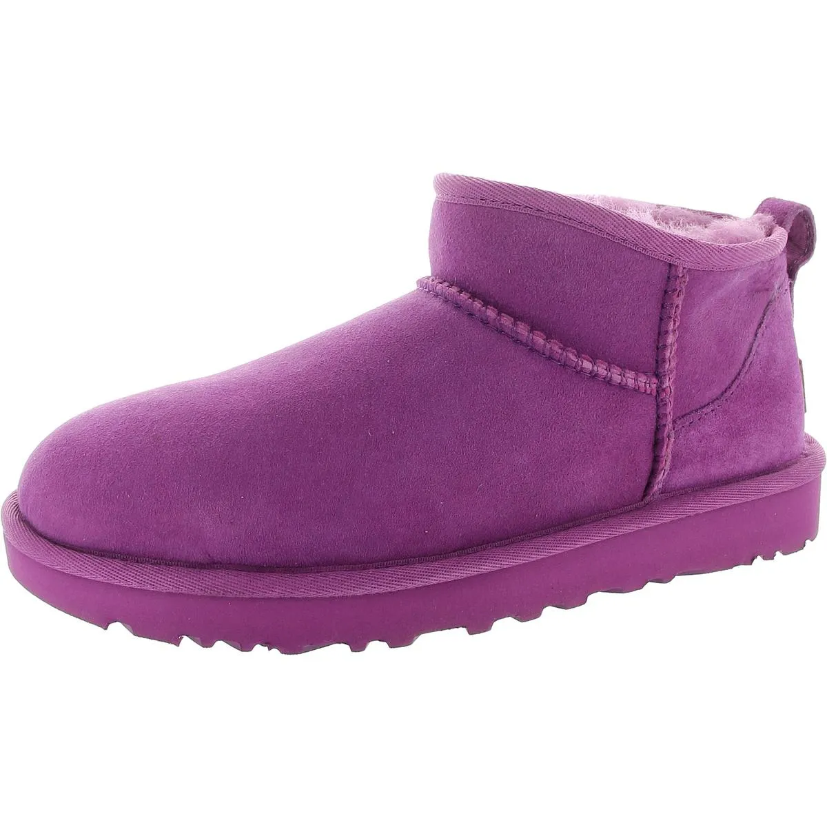 Classic Ultra Mini Womens Suede Ankle Bootie Slippers