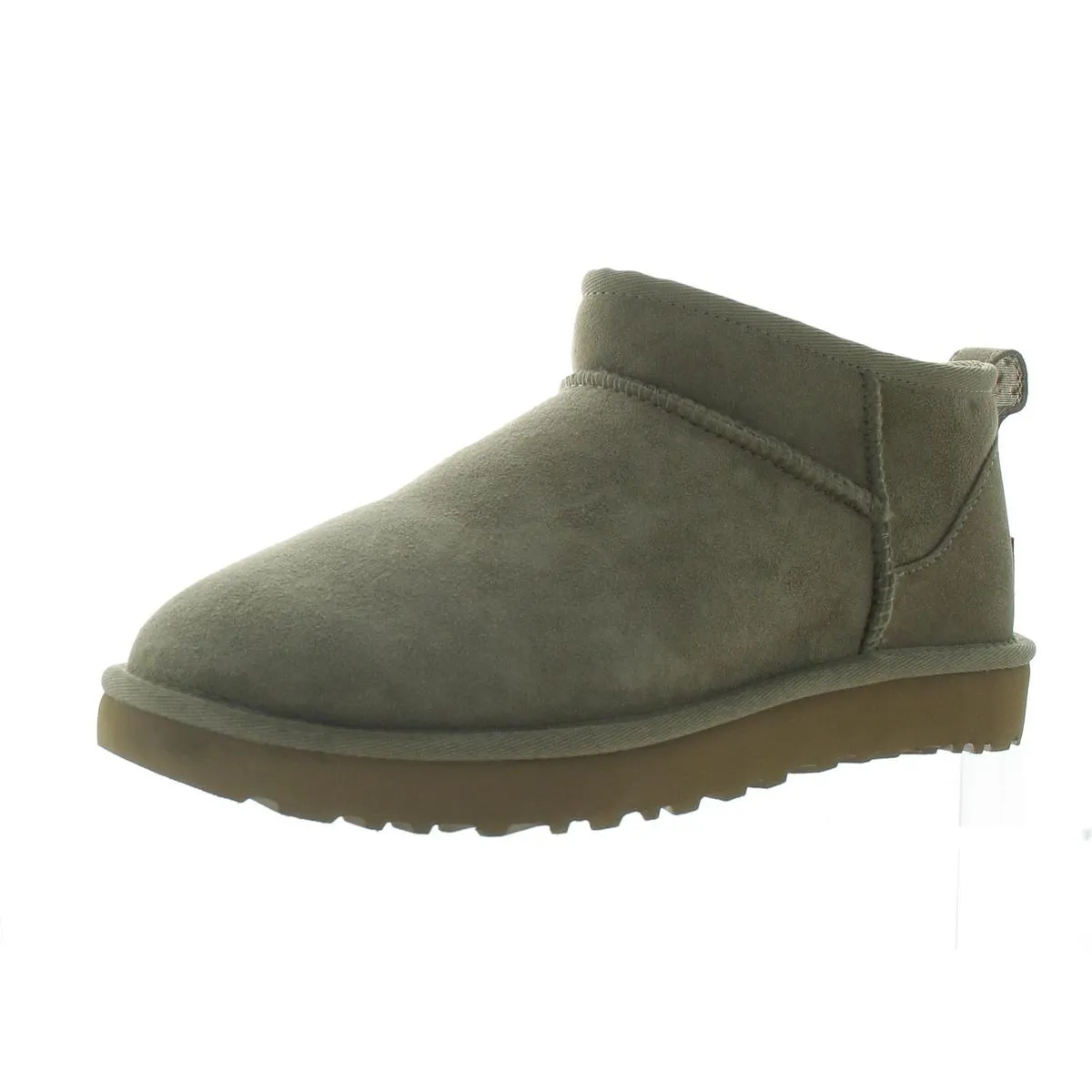 Classic Ultra Mini Womens Suede Ankle Bootie Slippers