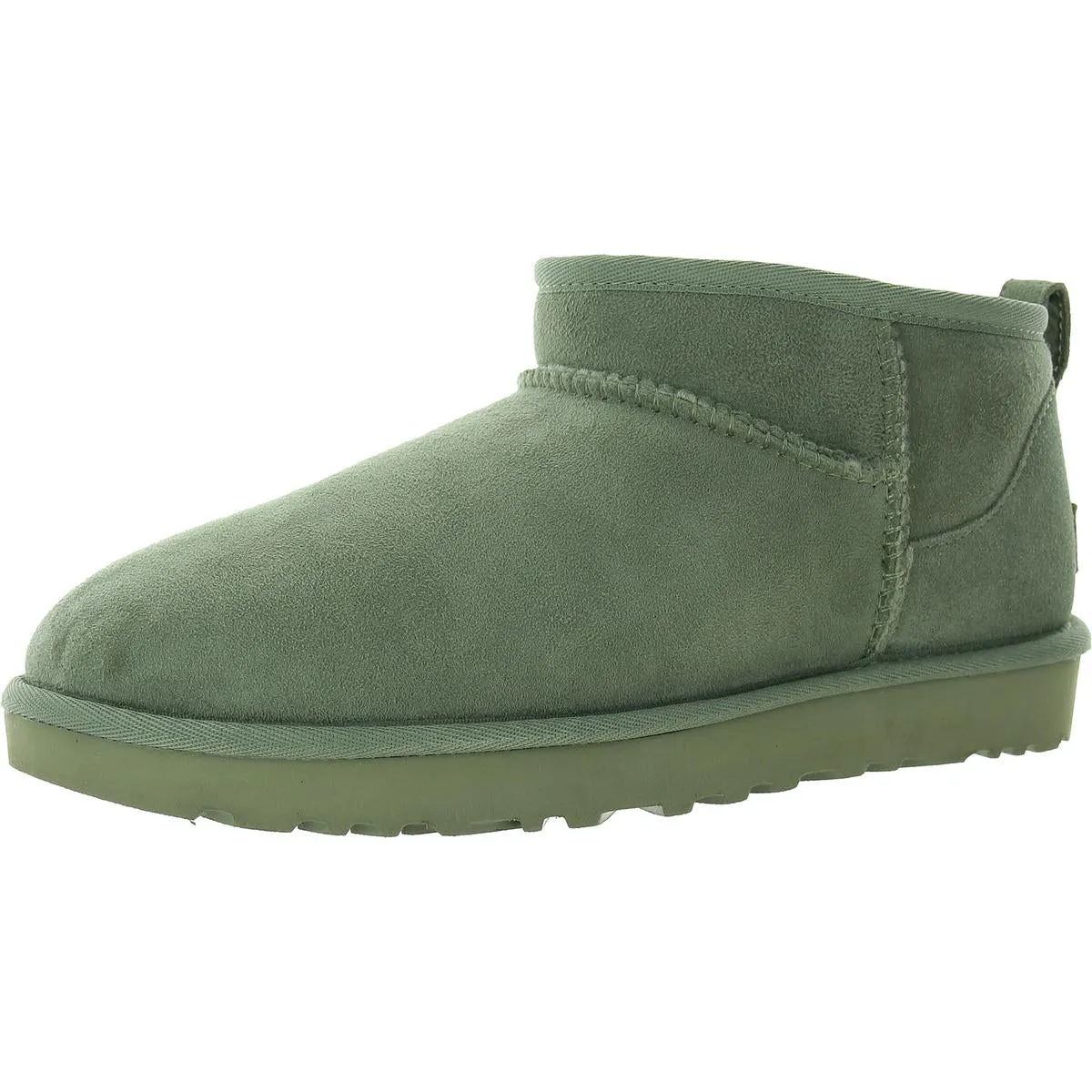 Classic Ultra Mini Womens Suede Ankle Bootie Slippers