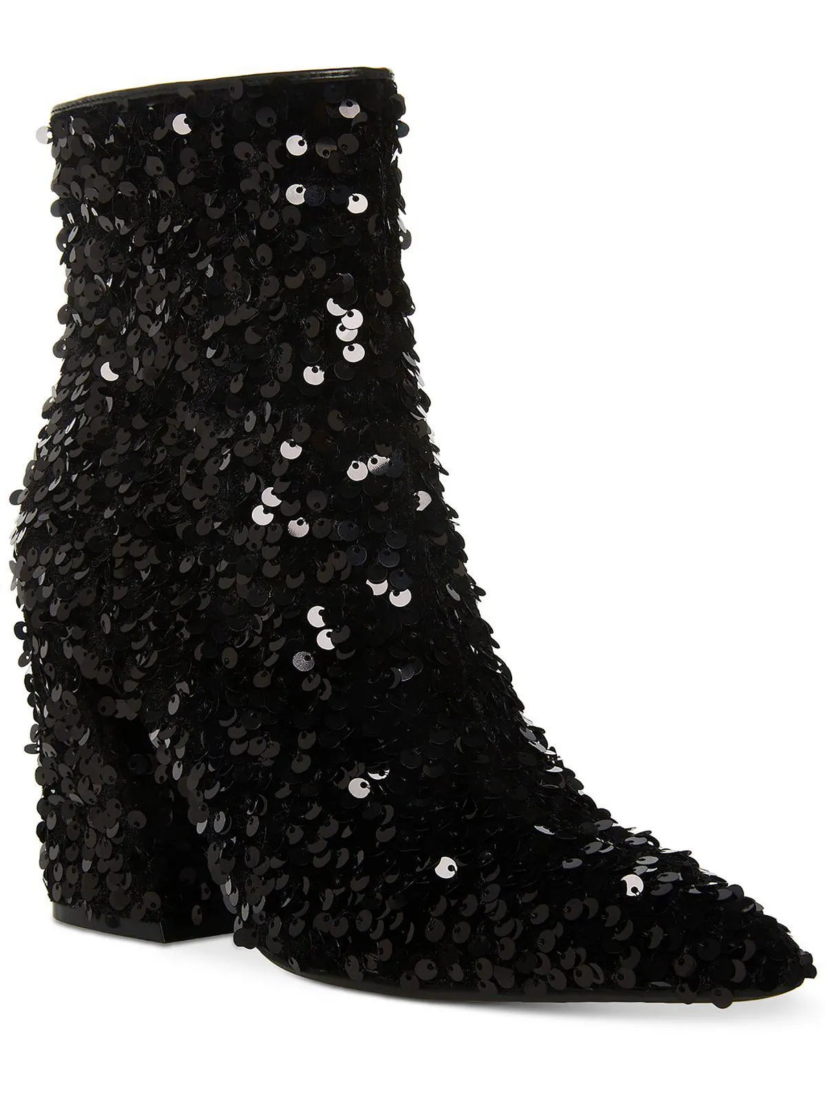 Cody Womens Sequined Pointed Toe Mid-Calf Boots