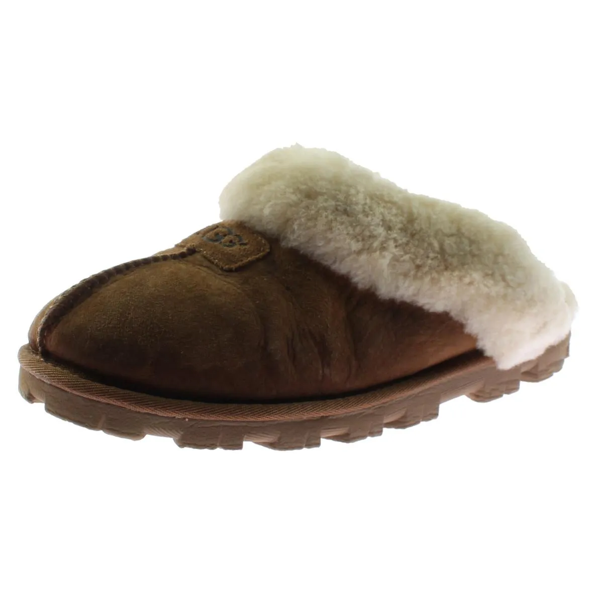 Coquette Womens Suede Lined Mule Slippers