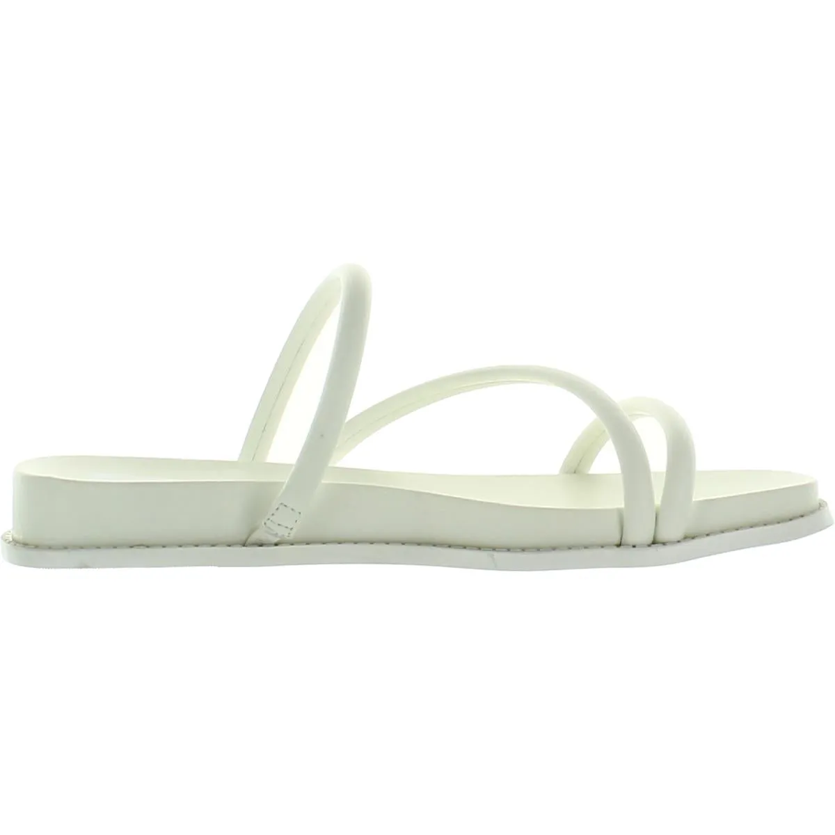 Cortez Womens Faux Leather Slides Strappy Sandals