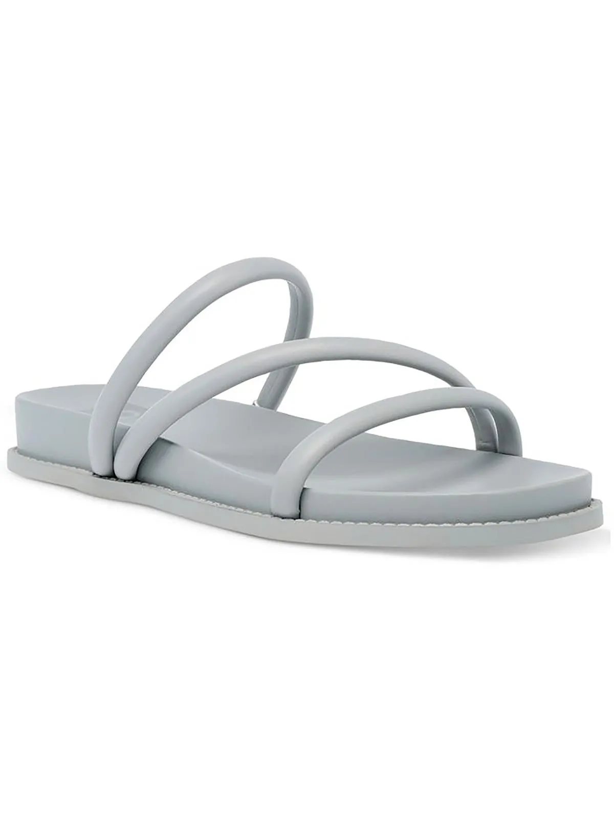 Cortez Womens Faux Leather Slides Strappy Sandals