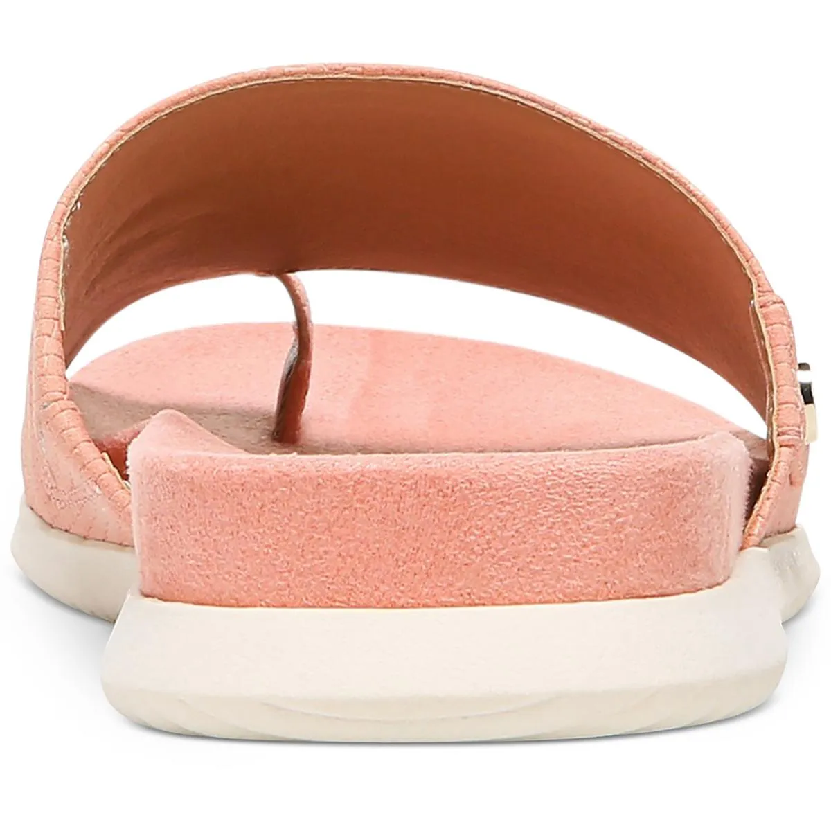 Cristeena Womens Faux Leather Embellished Slide Sandals