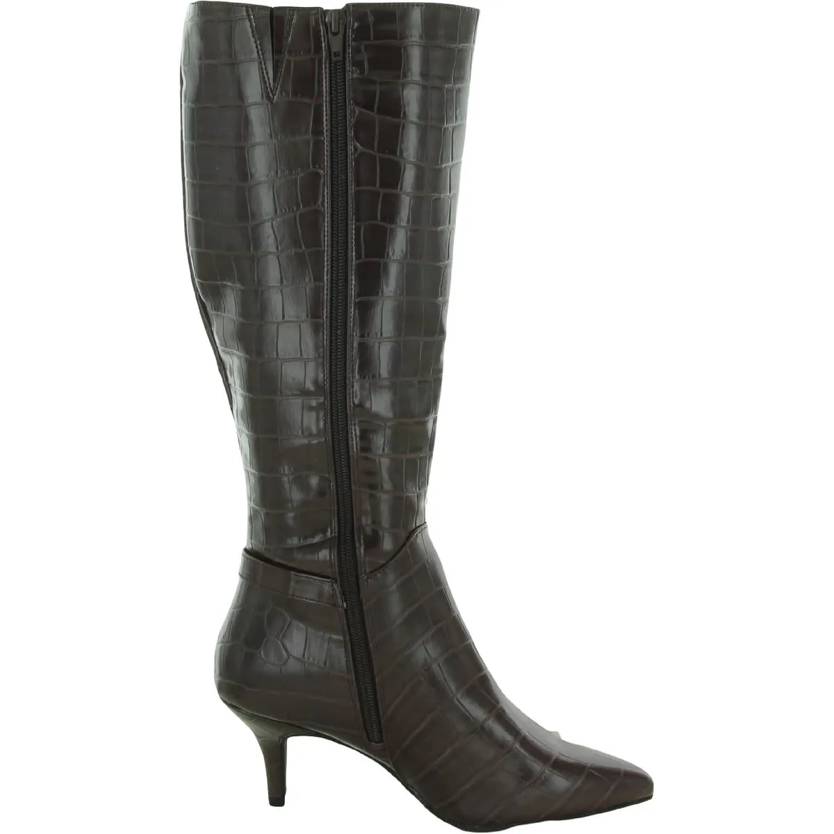 Cruelaa Womens Faux Leather Tall Knee-High Boots