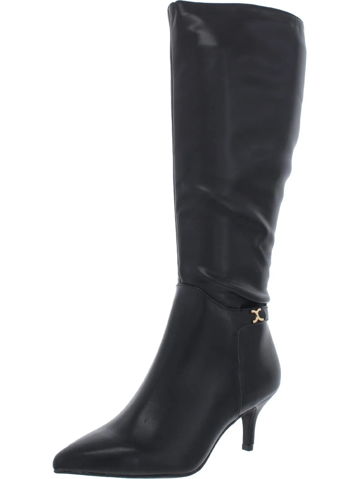 Cruelaa Womens Faux Leather Tall Knee-High Boots