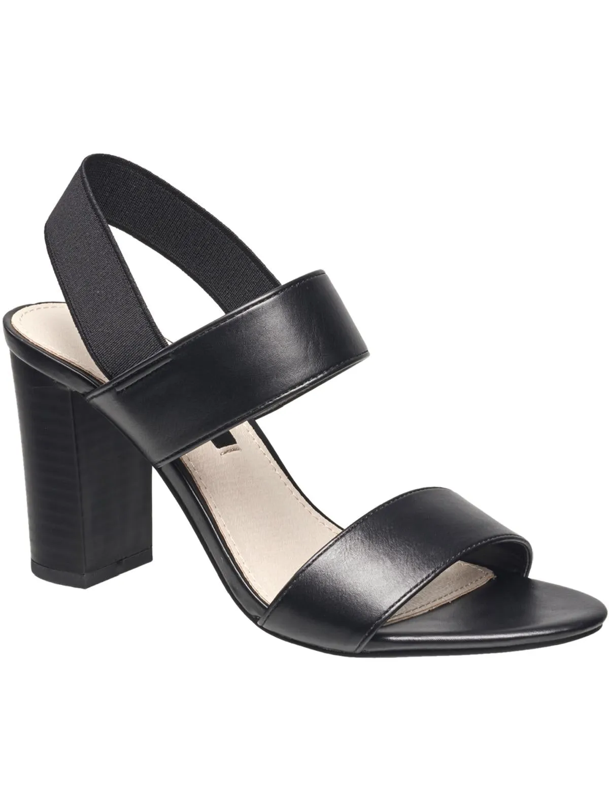 Dakota Womens Faux Leather Heeled Dress Sandals