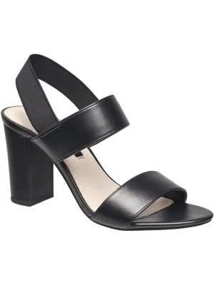 Dakota Womens Faux Leather Heeled Dress Sandals