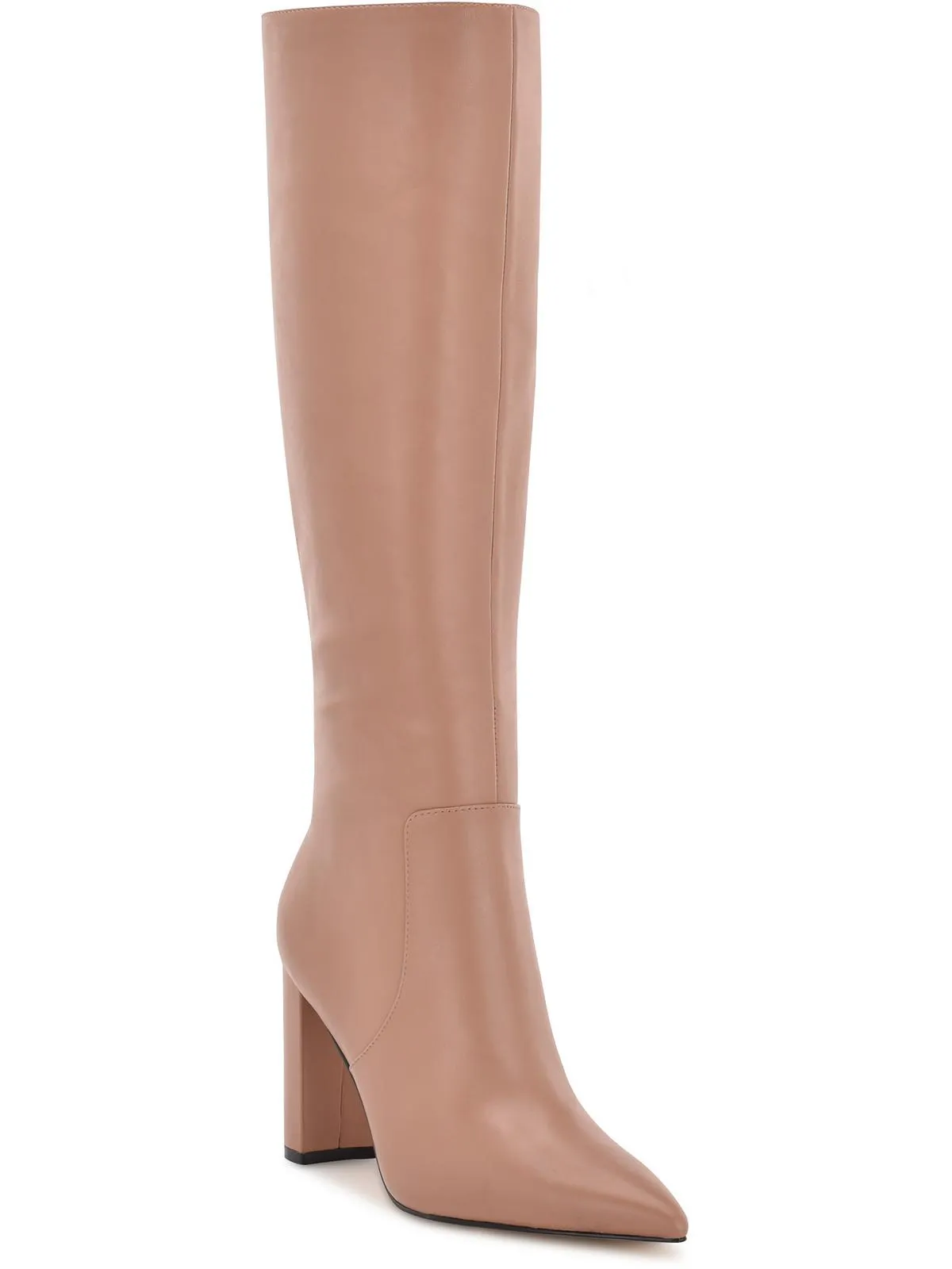 Danee Womens Wide Calf Leather Knee-High Boots