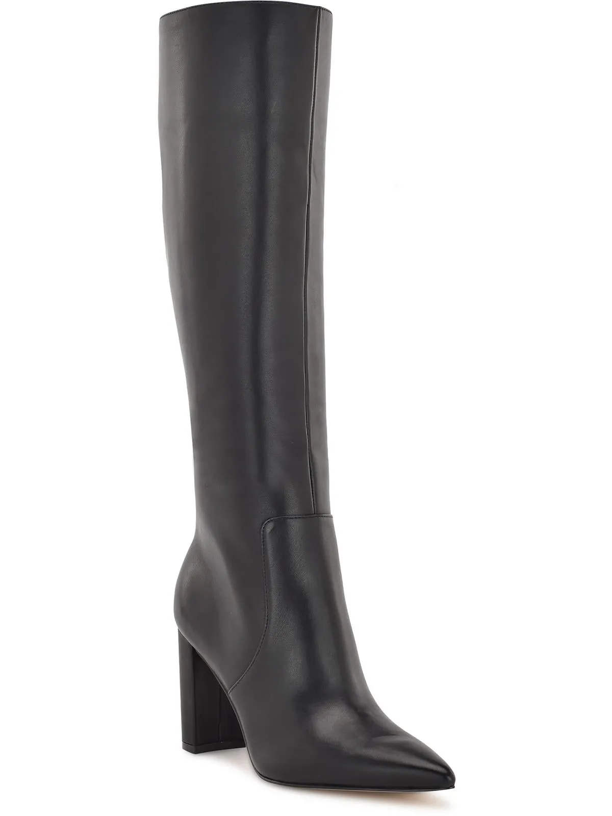 Danee Womens Wide Calf Leather Knee-High Boots