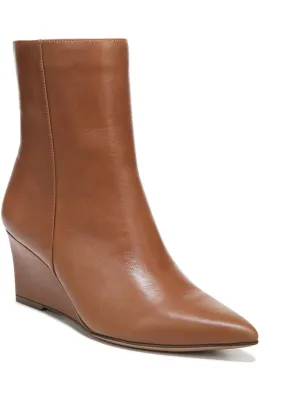 Dario Womens Leather Pointed Toe Booties