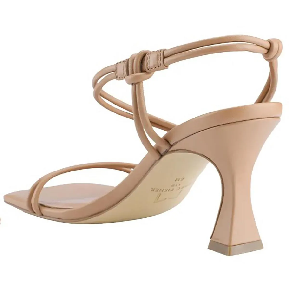 Davia Womens Leather Square Toe Heels