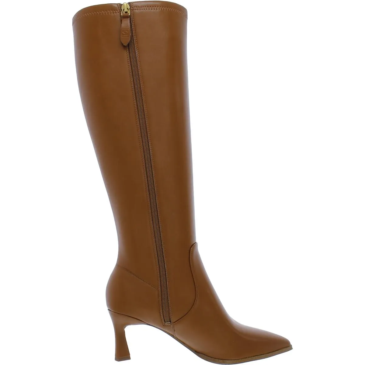 Daytona Womens Faux Leather Heels Knee-High Boots