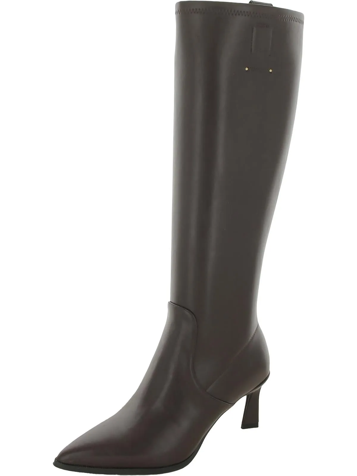 Daytona Womens Faux Leather Heels Knee-High Boots