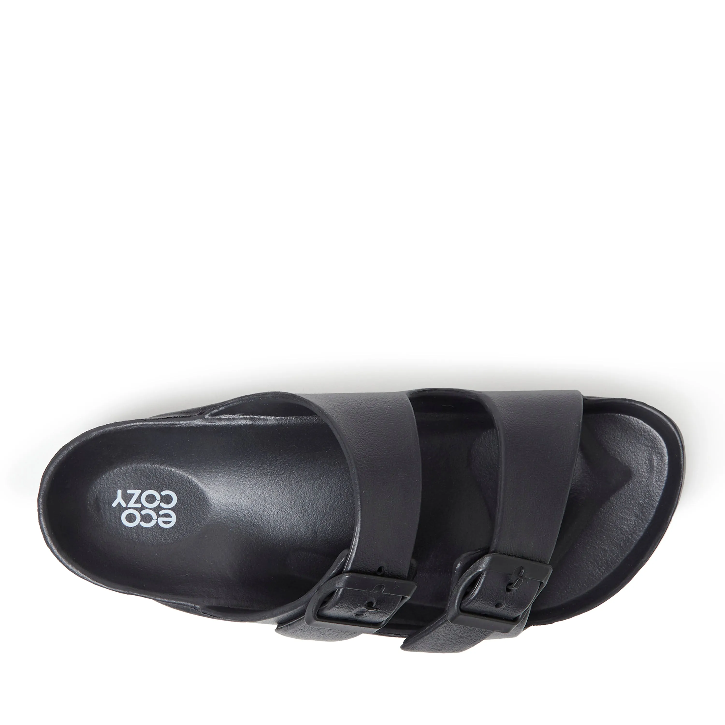 Dearfoams EcoCozy Women's Sustainable Double Buckle Sandal