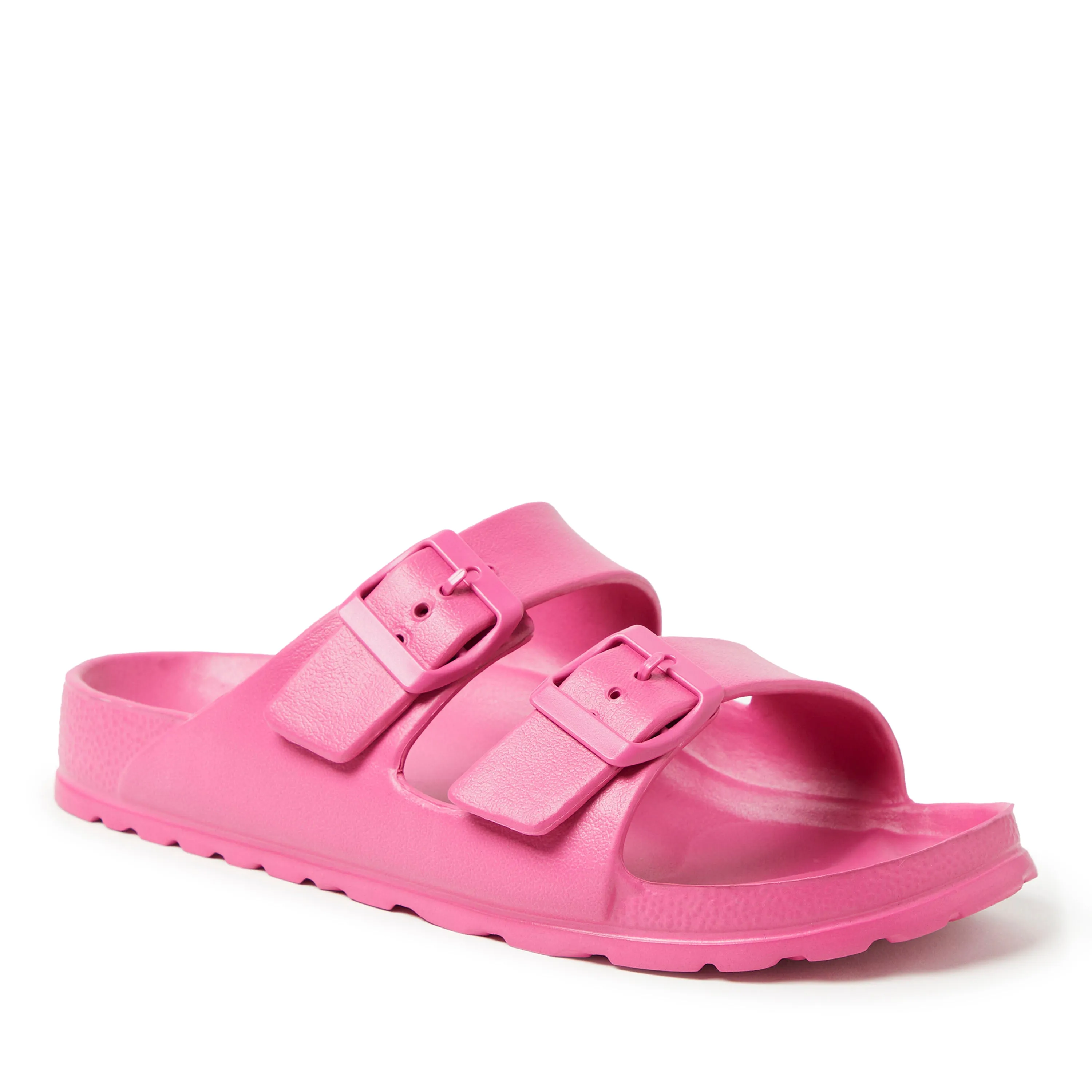 Dearfoams EcoCozy Women's Sustainable Double Buckle Sandal