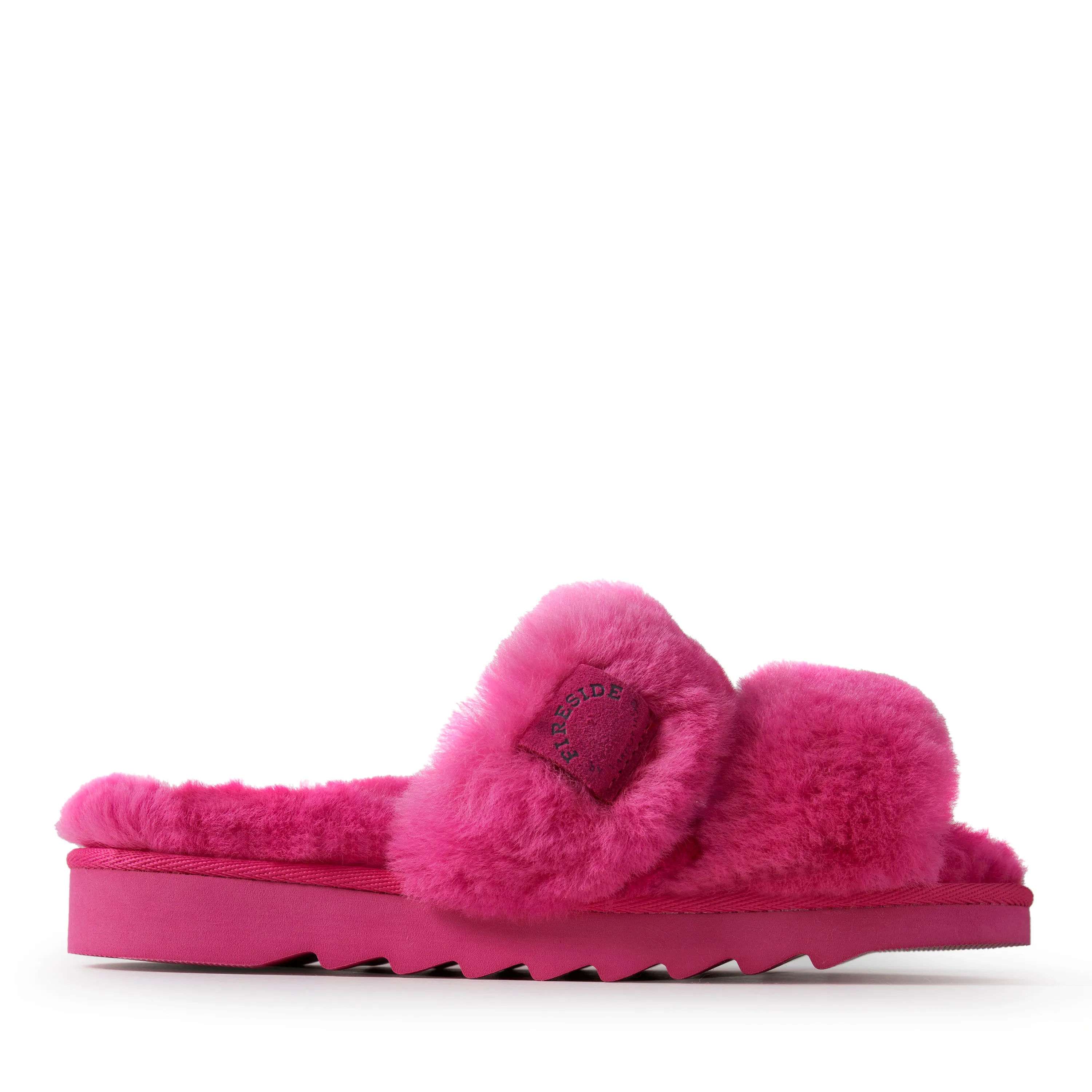 Dearfoams Womens Benalla Genuine Shearling Slide