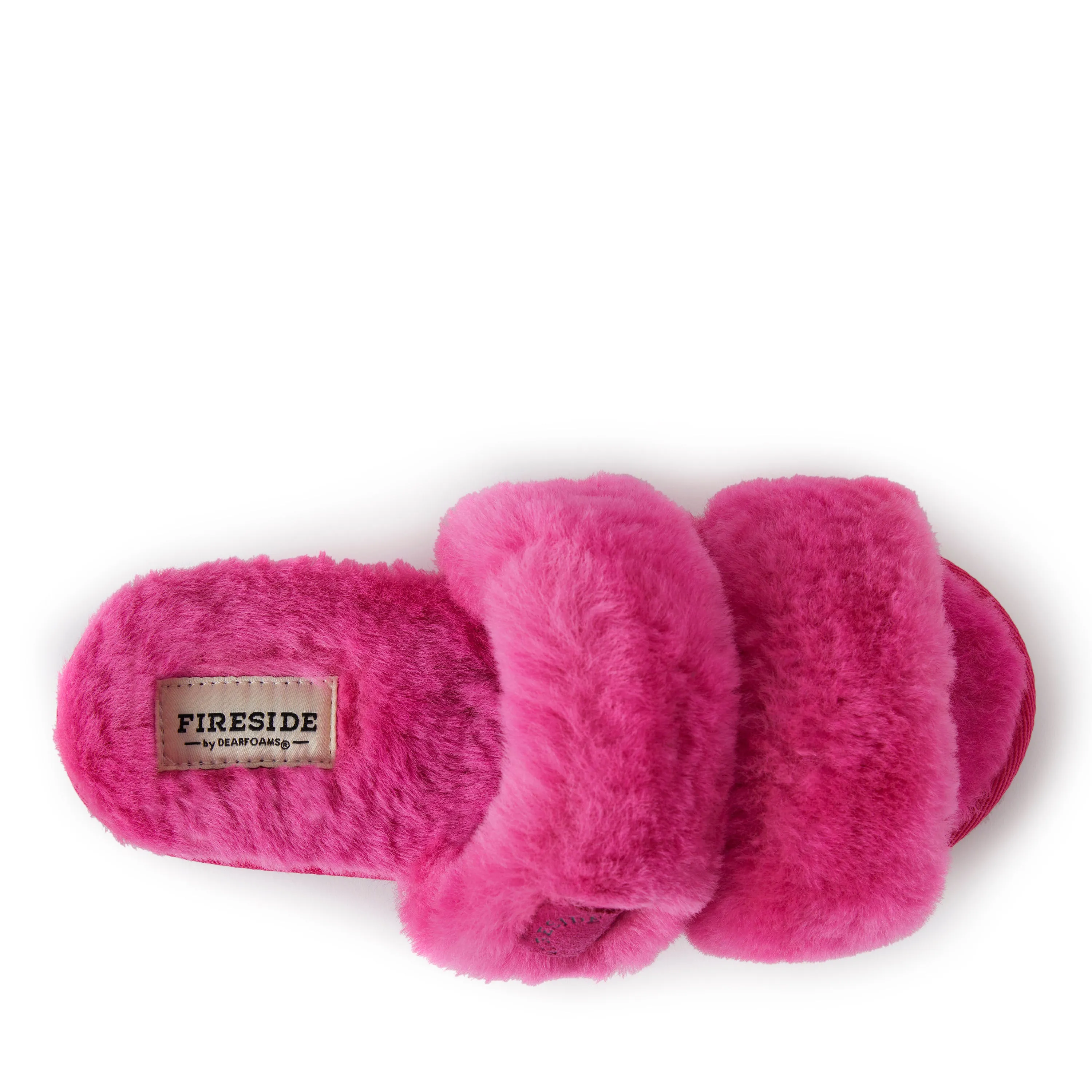 Dearfoams Womens Benalla Genuine Shearling Slide