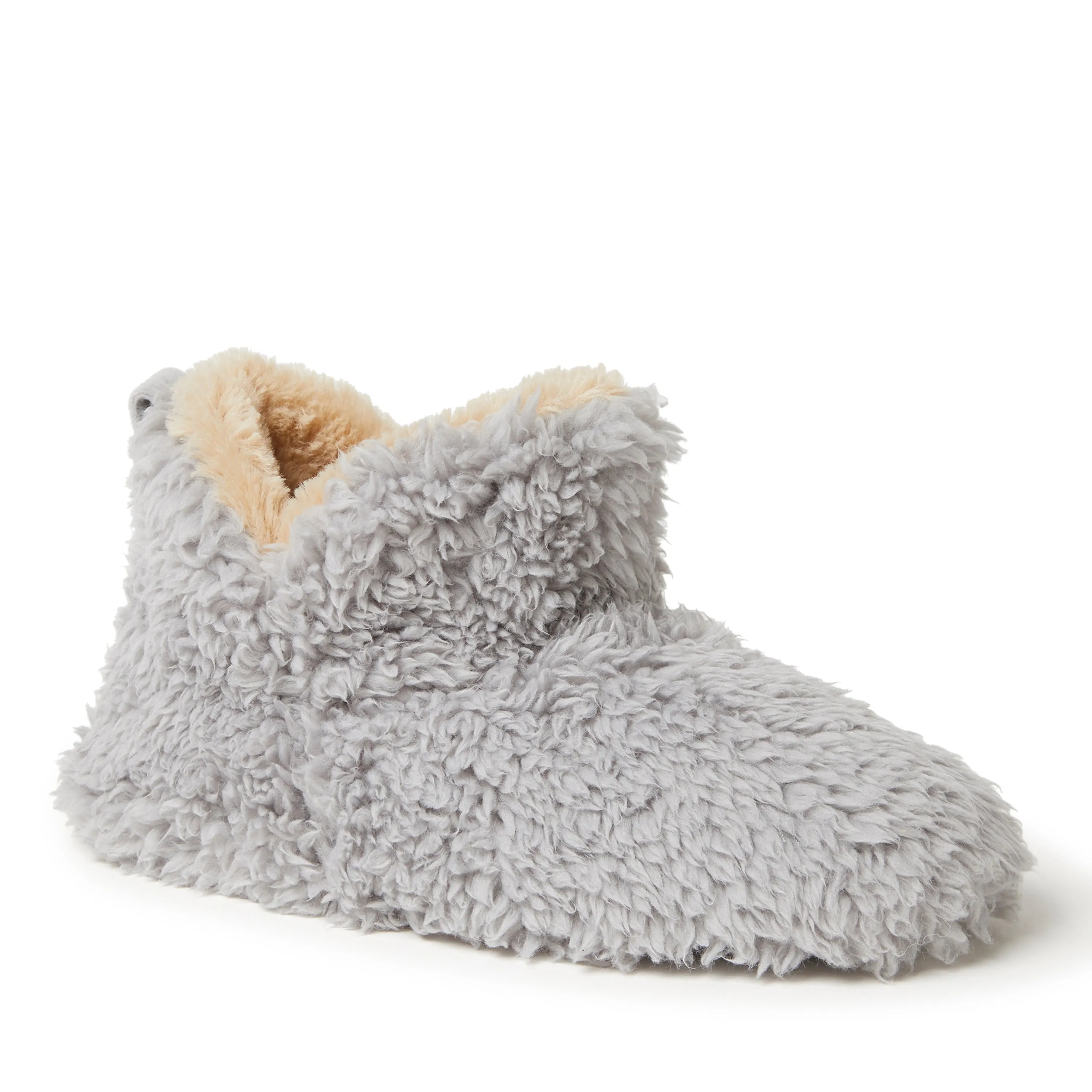 Dearfoams Womens Chelsea Shaggy Pile Bootie Slippers