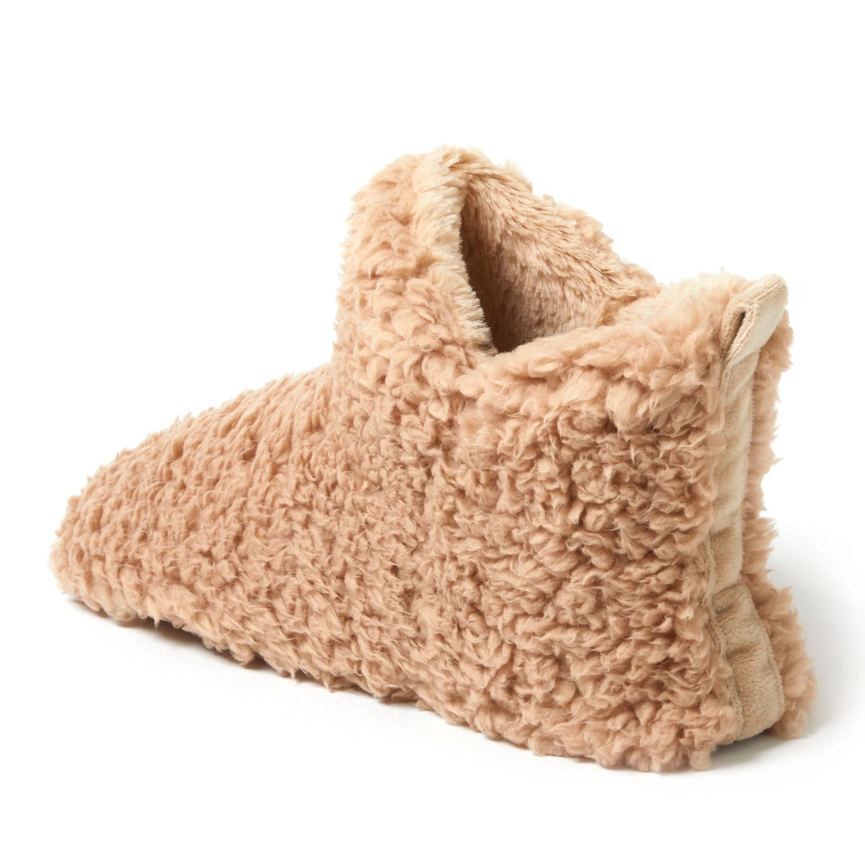Dearfoams Womens Chelsea Shaggy Pile Bootie Slippers