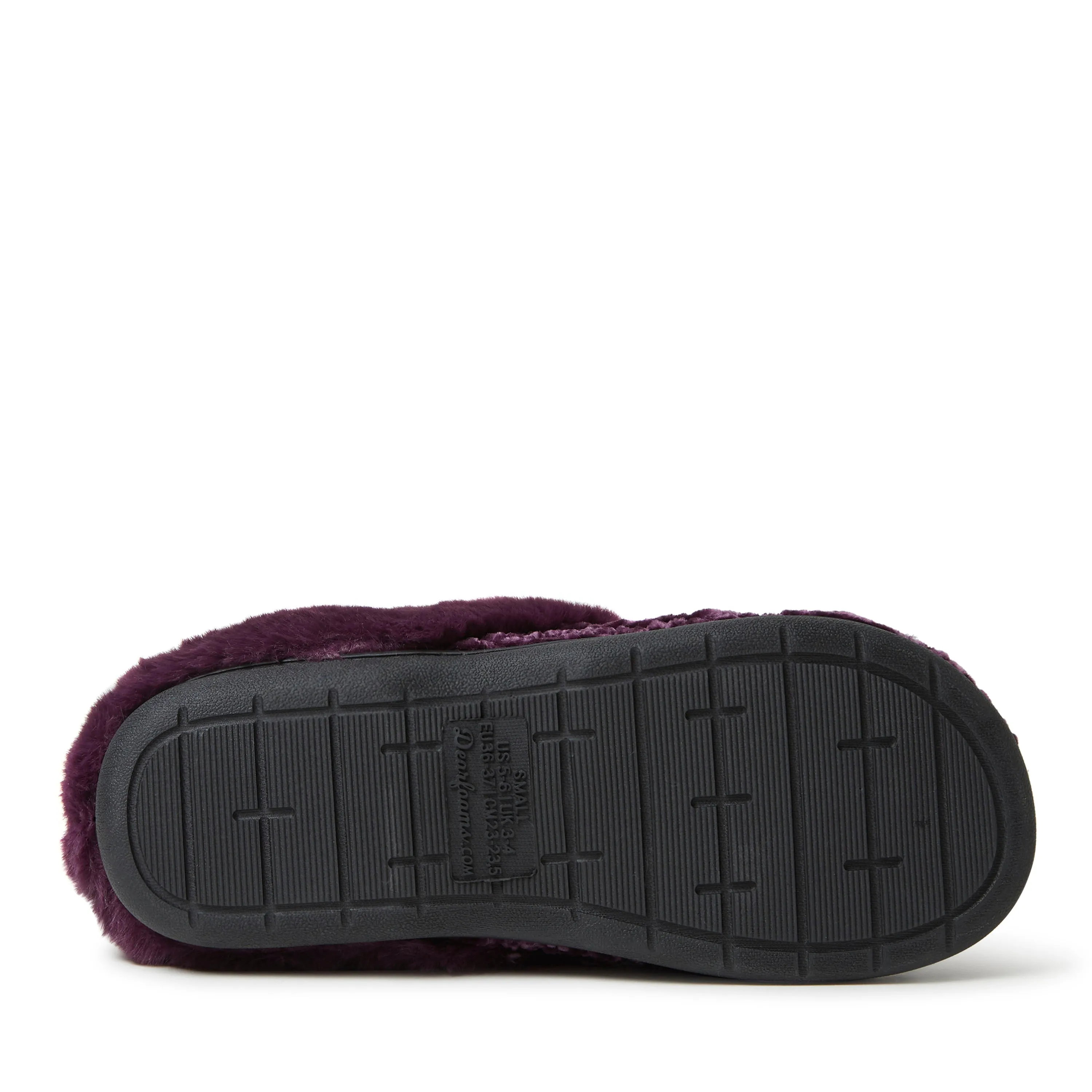 Dearfoams Womens Claire Cable Knit Chenille Clog Slipper