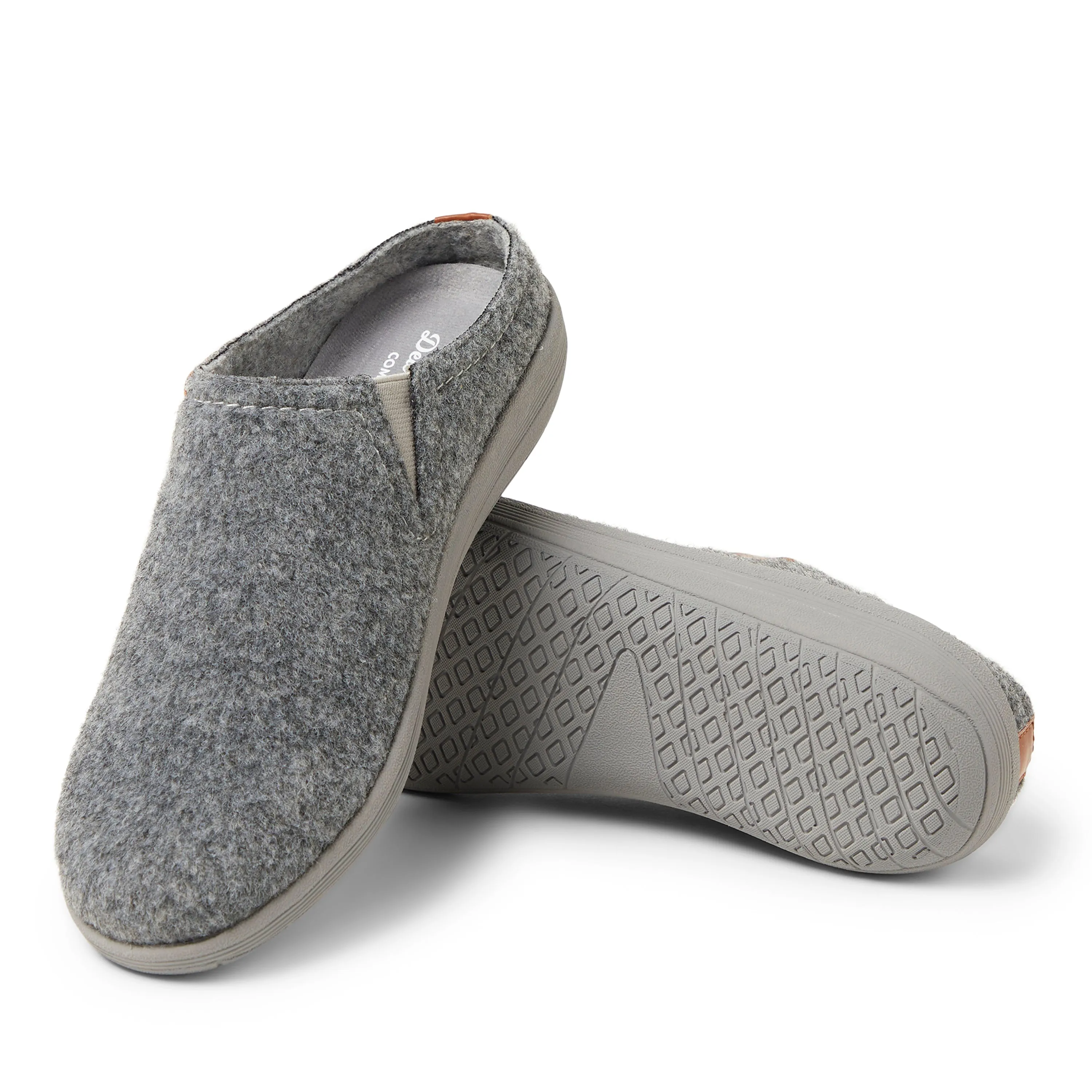 Dearfoams Womens Gianna Oblique Toe Mule