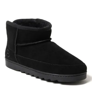 Dearfoams Women's Gretchen Genuine Suede Mini Bootie