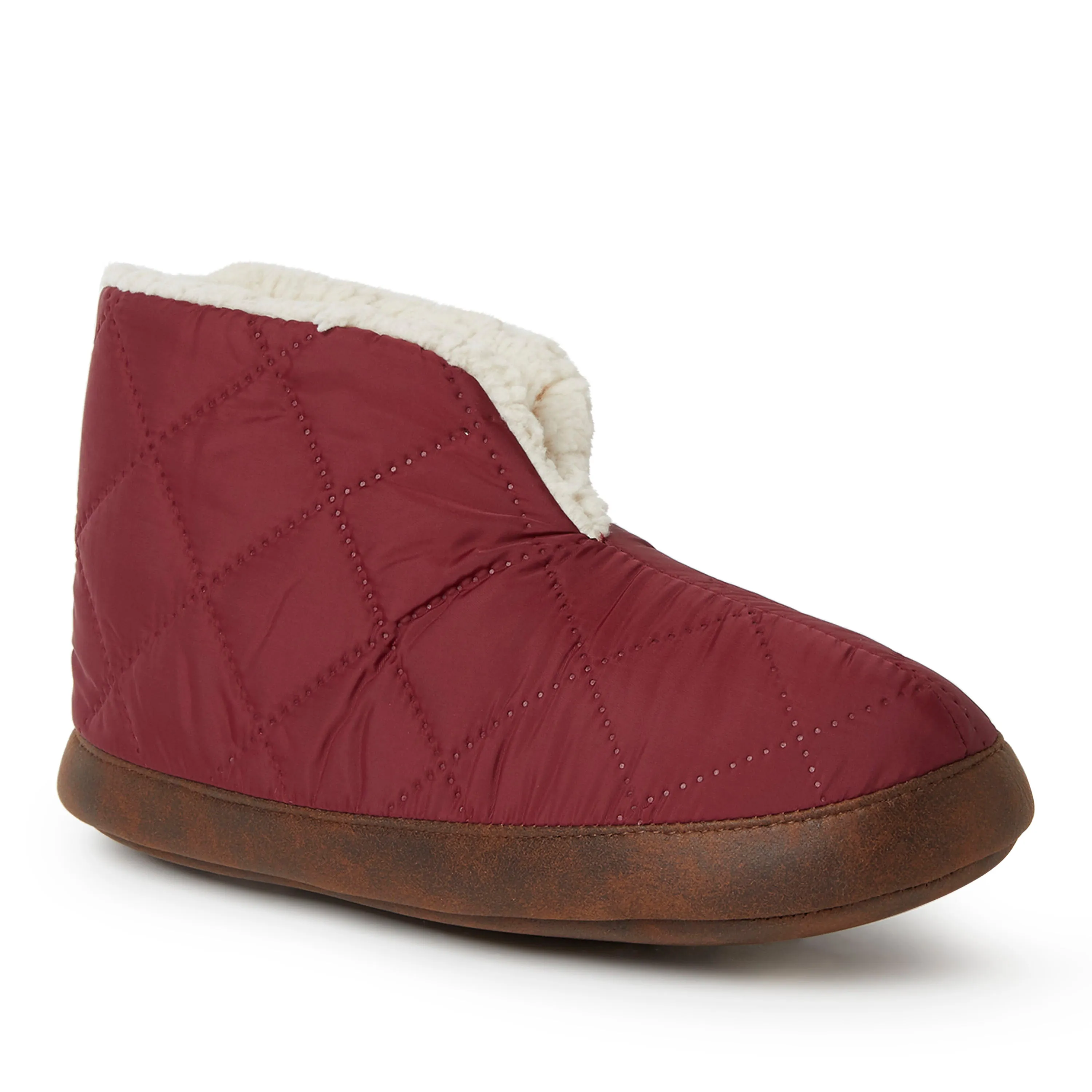 Dearfoams Womens Haven Warm Up Nylon Bootie