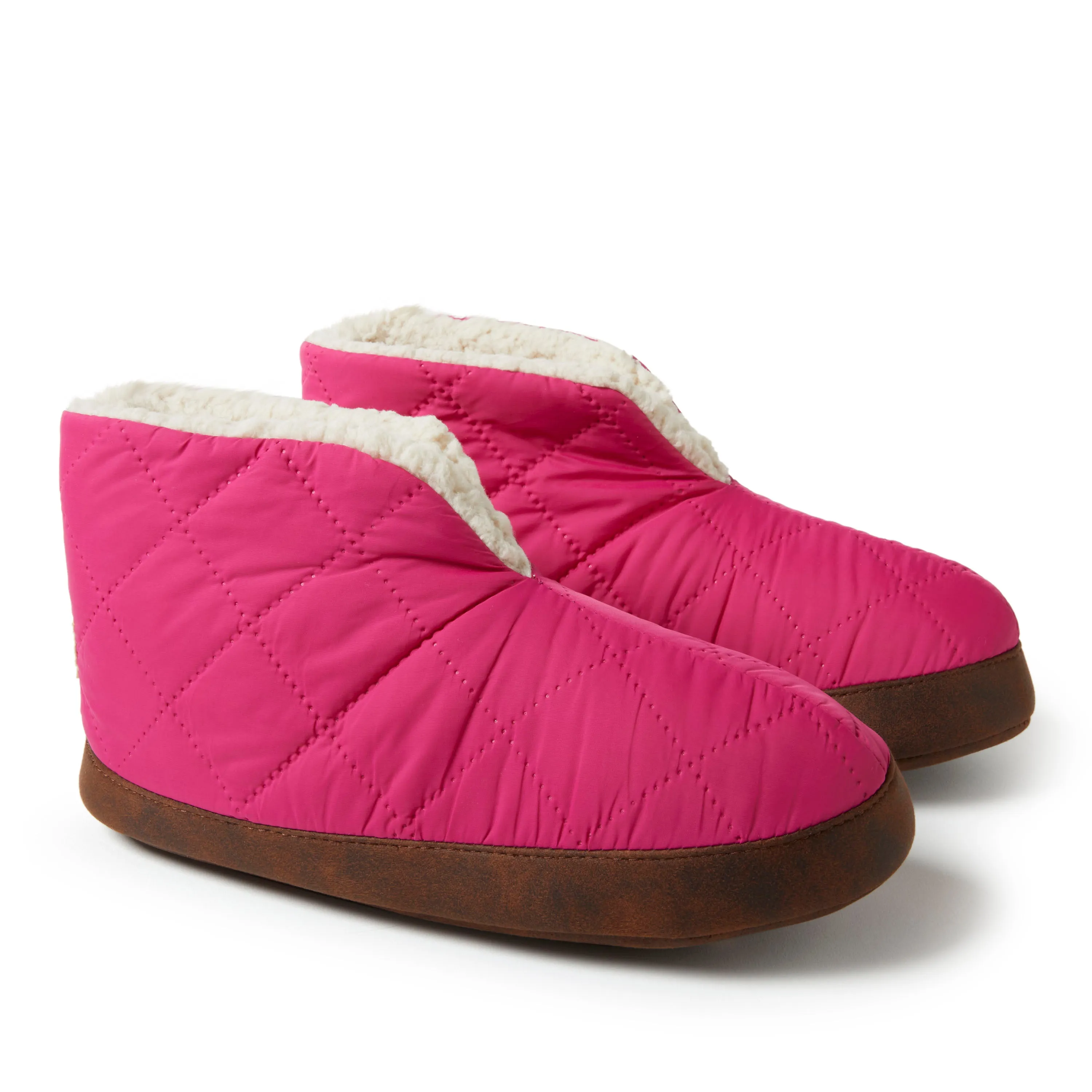Dearfoams Womens Haven Warm Up Nylon Bootie