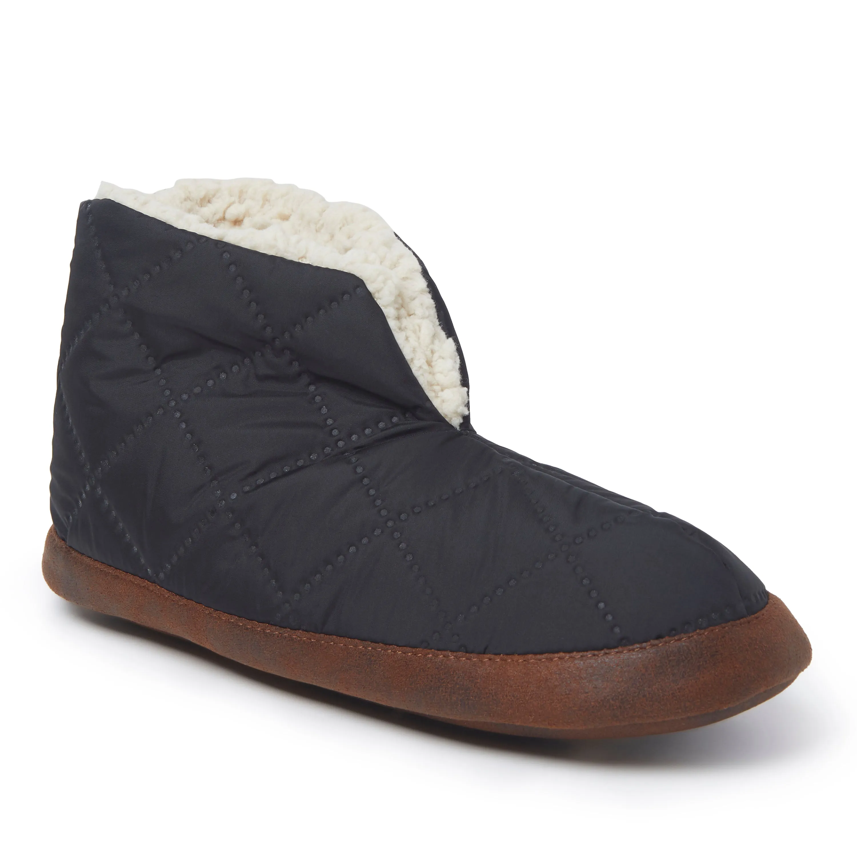 Dearfoams Womens Haven Warm Up Nylon Bootie