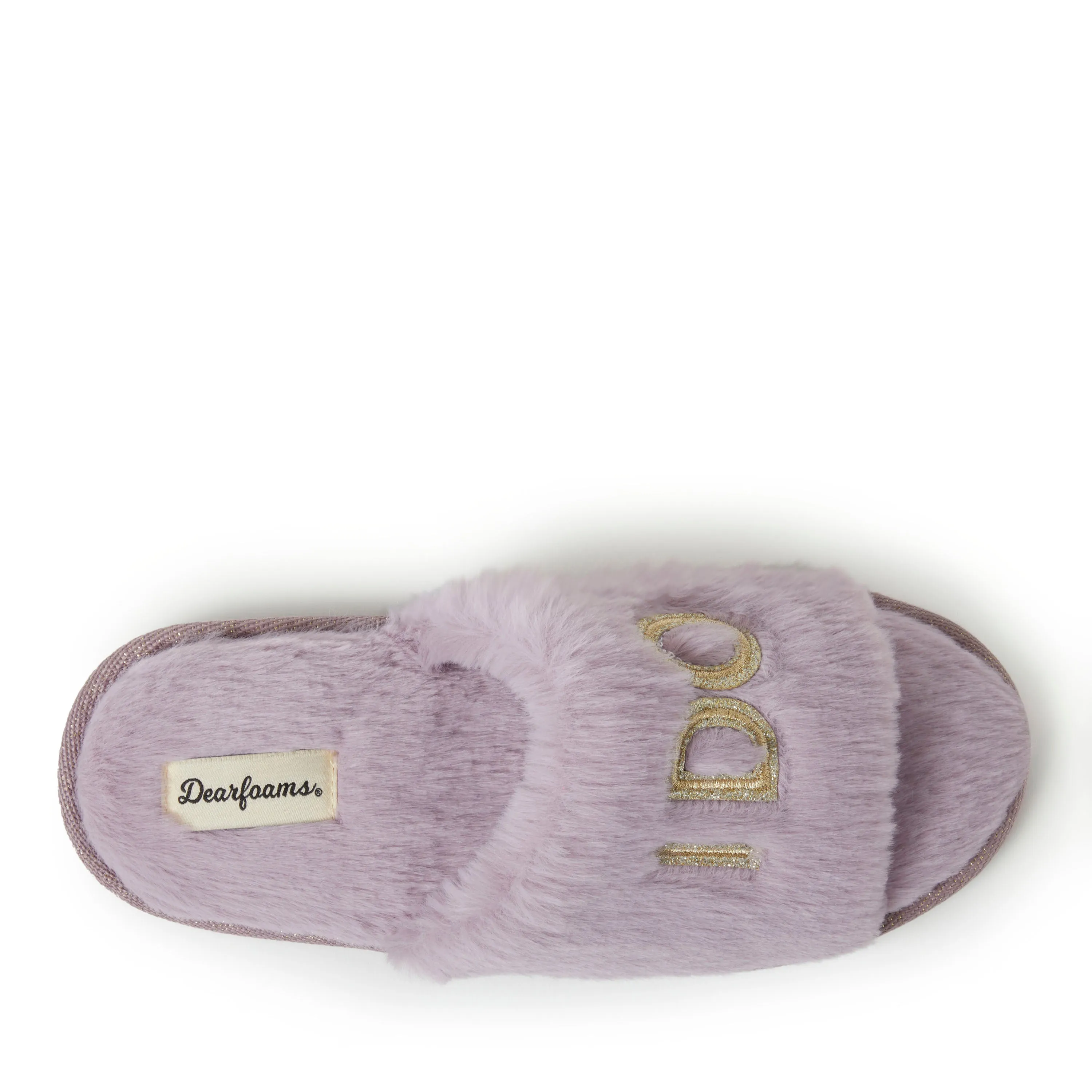 Dearfoams Womens Lane Bridal Slide Slippers