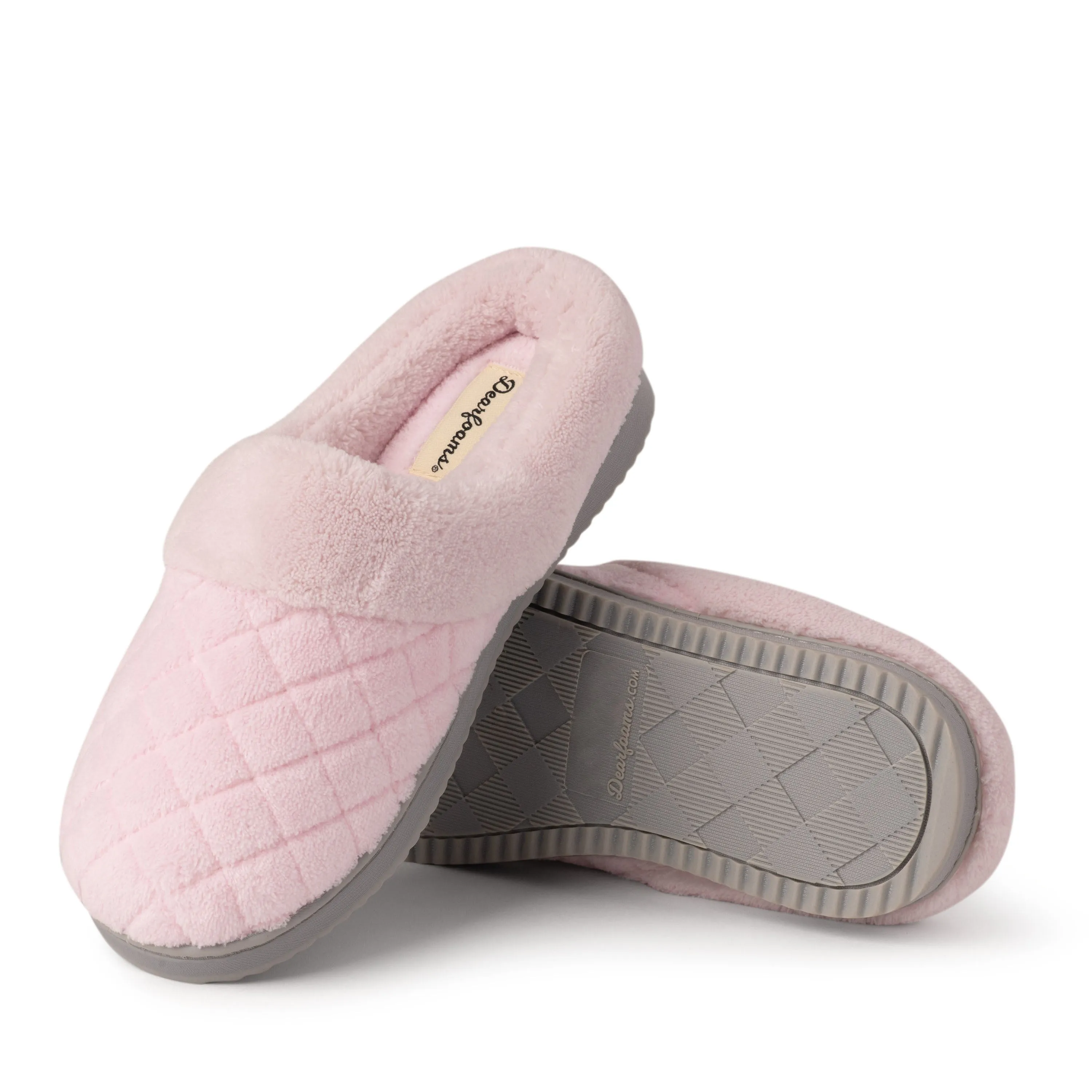 Dearfoams Women's Libby Quilted Terry Clog Slipper