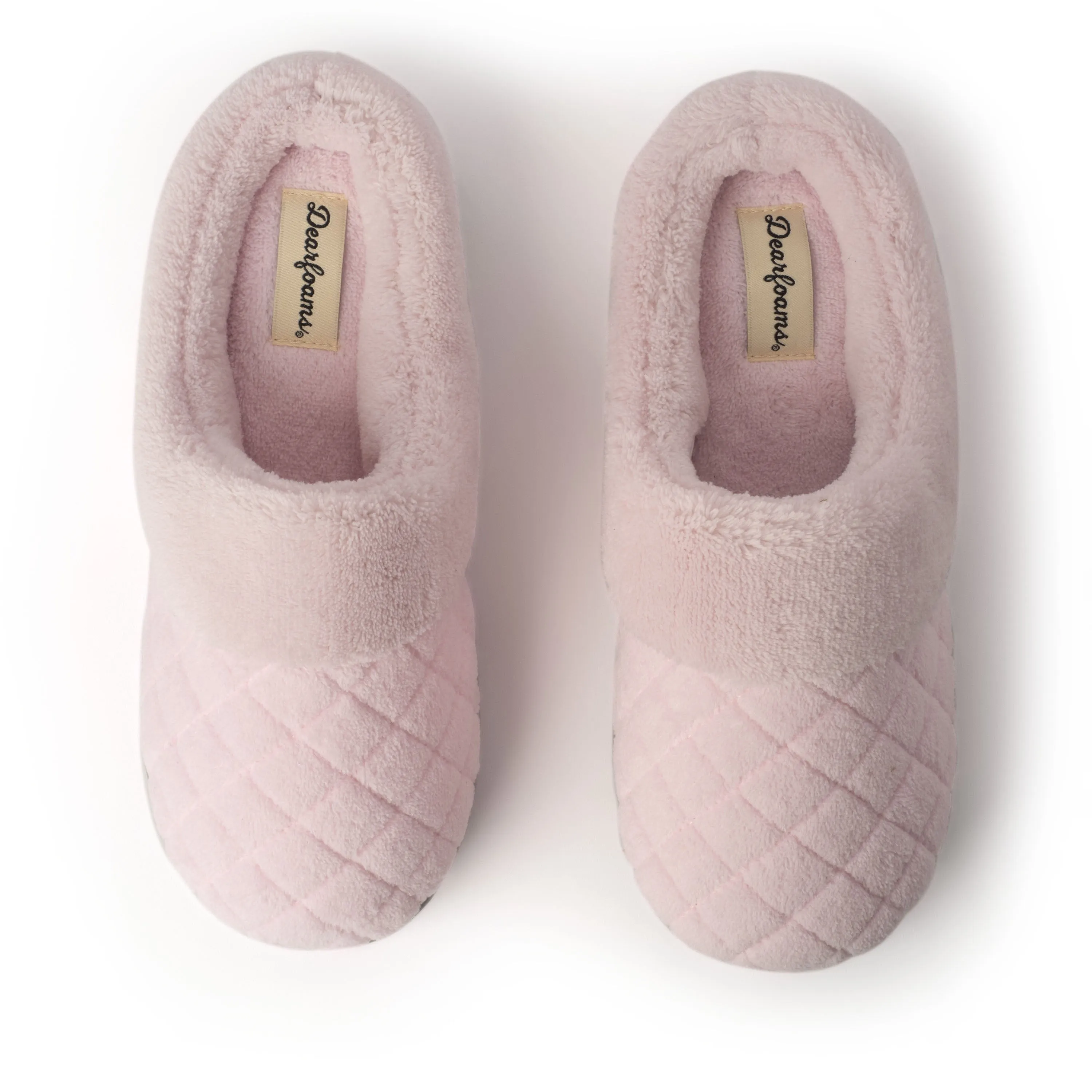 Dearfoams Women's Libby Quilted Terry Clog Slipper