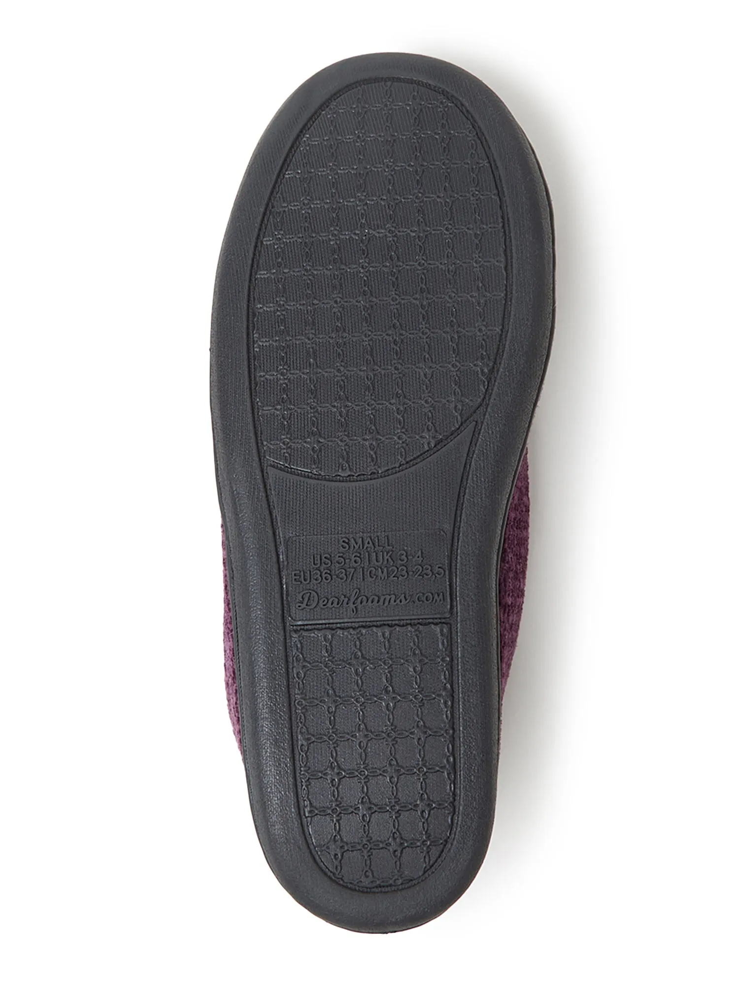 Dearfoams Womens Rebecca Chenille Closed Back