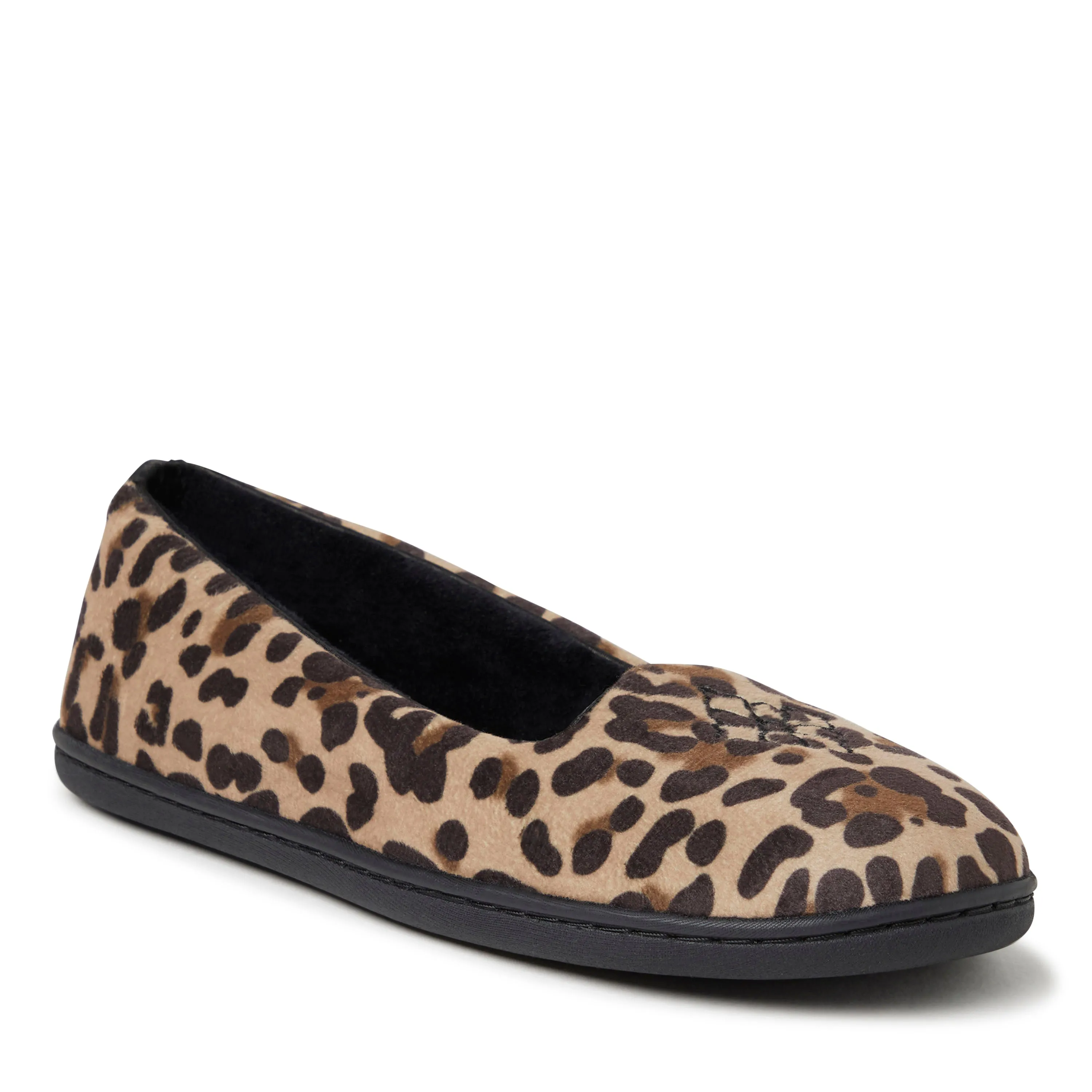 Dearfoams Womens Rebecca Microfiber Velour Closed Back Slipper