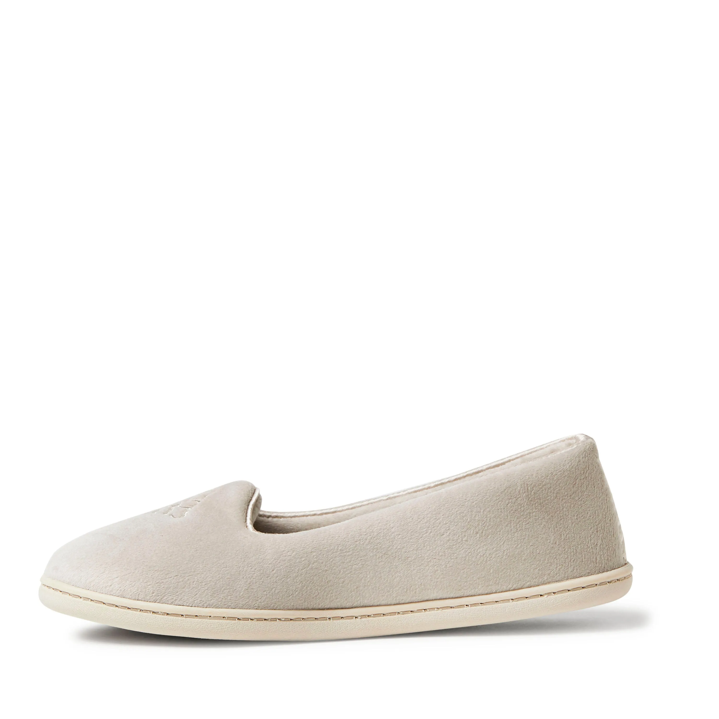 Dearfoams Womens Rebecca Microfiber Velour Closed Back Slipper